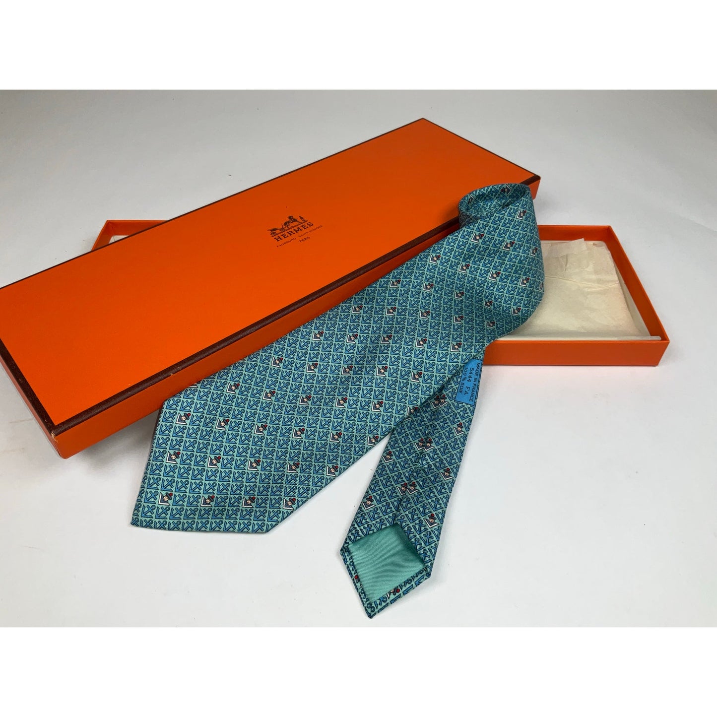 Men’s Hermès Anchor & Sailor Tie REF: 5444 FA | No Box