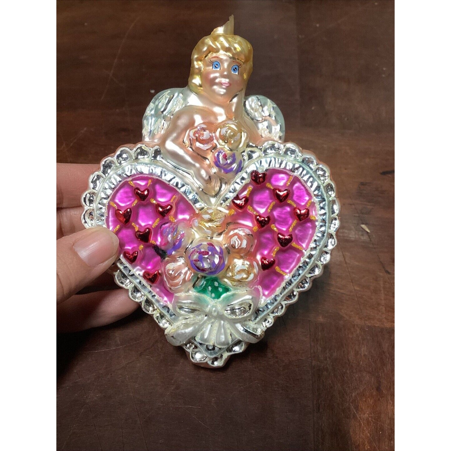 RADKO 'CUPID'S SURPRISE' Feb 2002 Ornament of Month - Broken Top