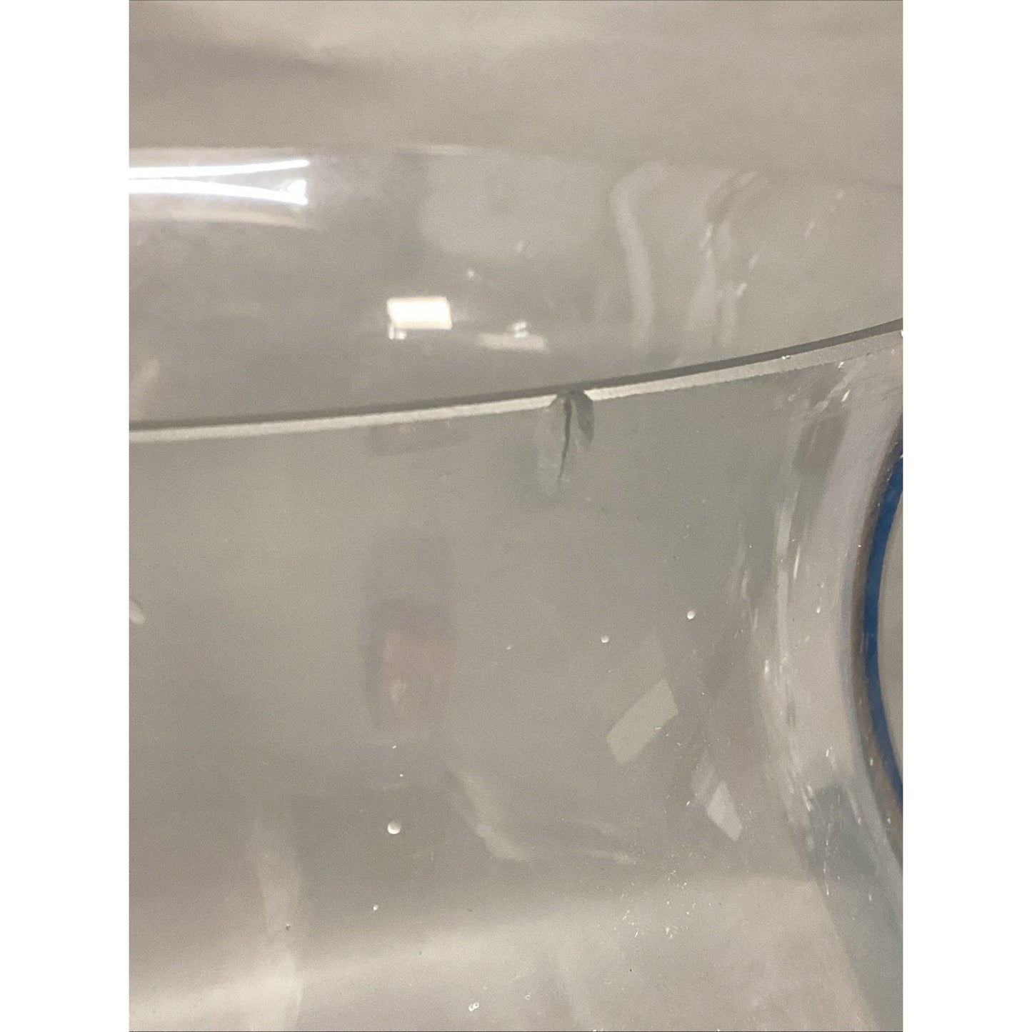 Set Of 2 Large Hurricane Lamp Shades Clear Glass - 16.5”Hx8.25”D