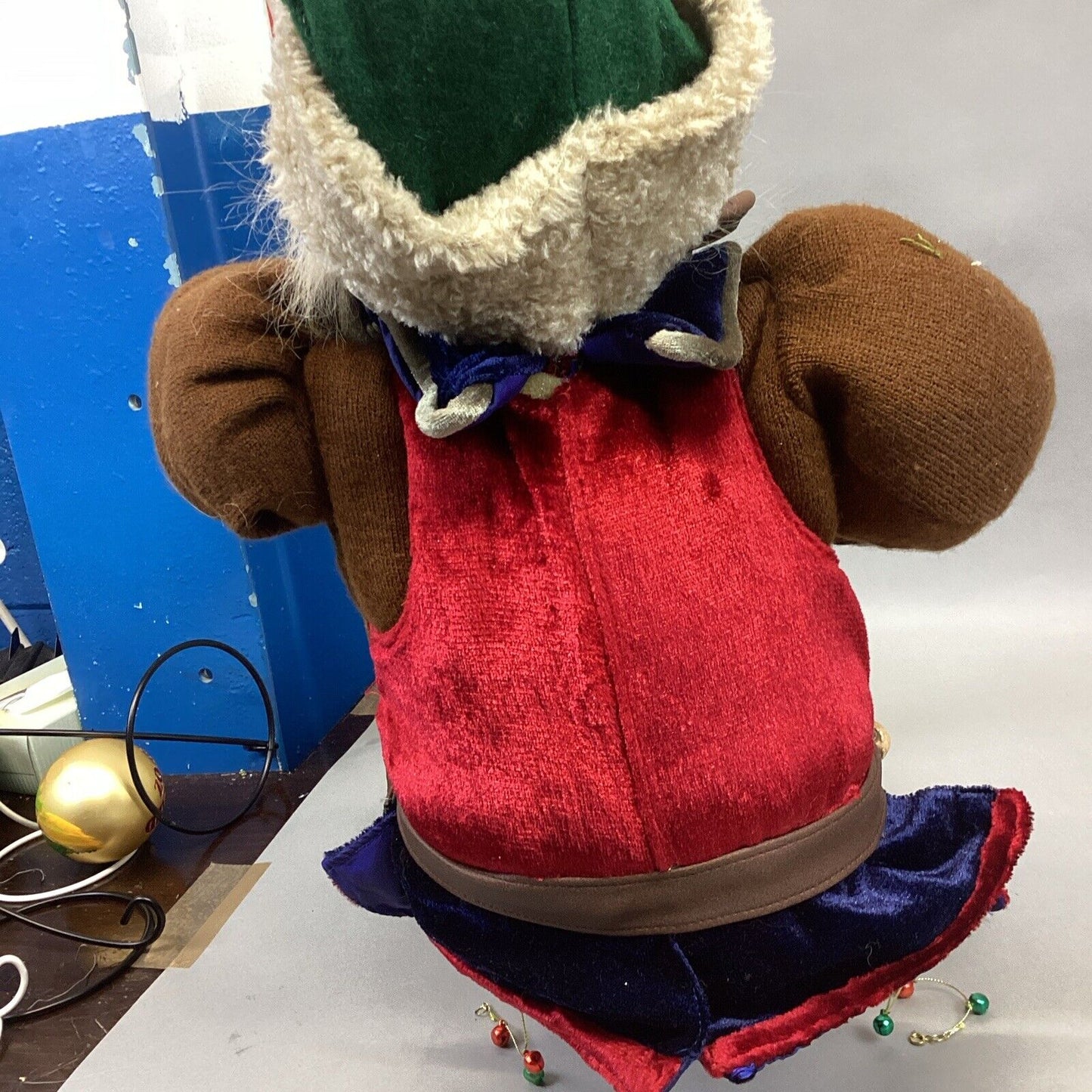 Vintage Large Norwegian Christmas Wood Maker Elf Doll - 30”