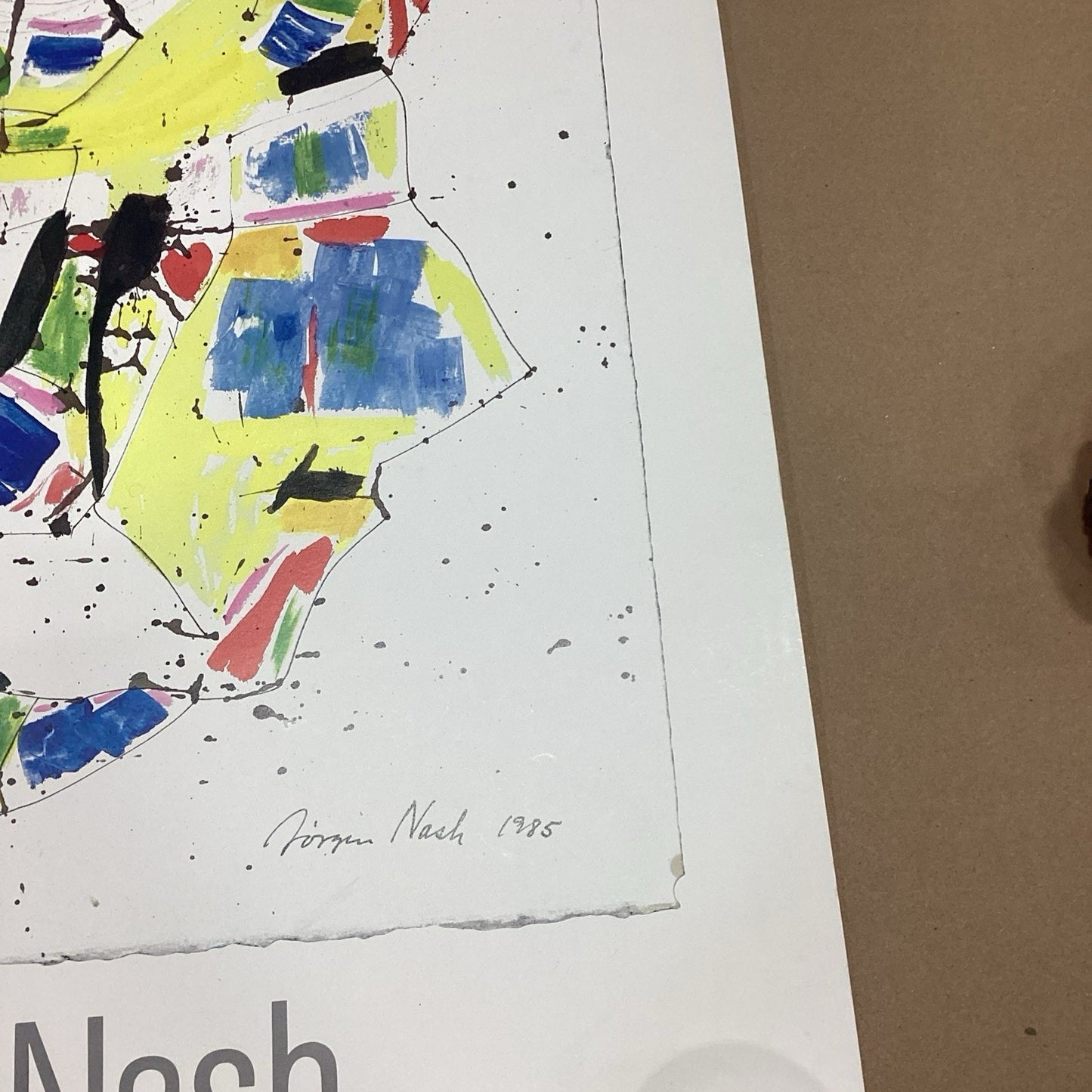 Jorgen Nash 1985 Digterportraetter Poster - 35.75x24”