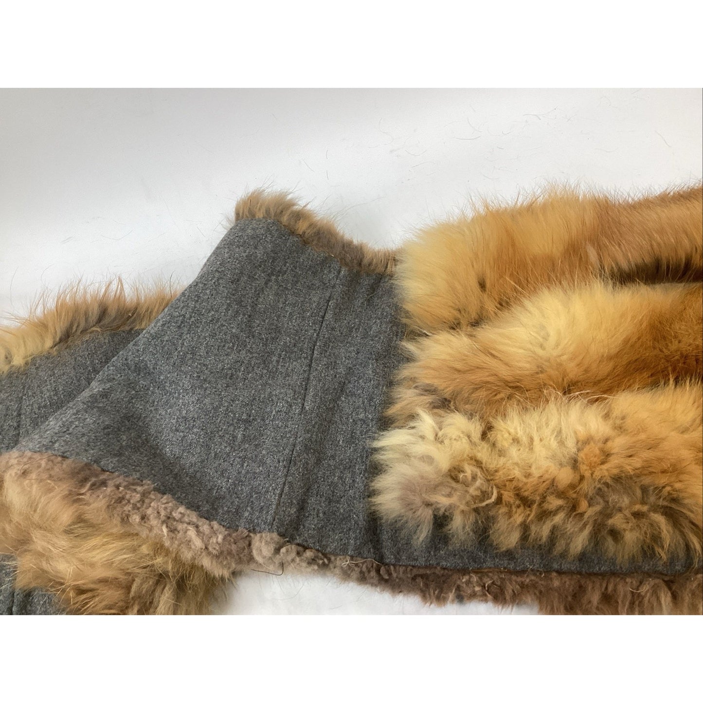 Fox Fur Women’s Shawl Neck Scarf - 80”Lx13.5”W
