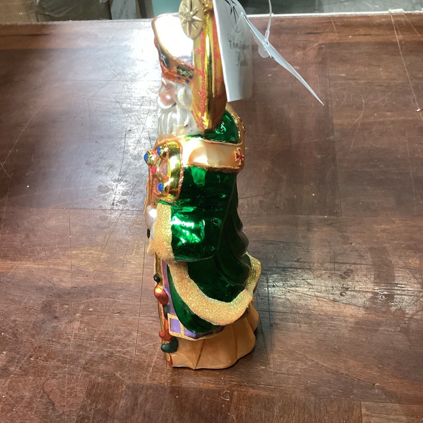 2002 CHRISTOPHER RADKO SAINT OF ERIN GEM GLASS ORNAMENT