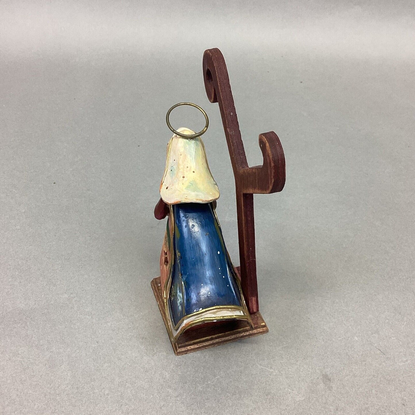 QVC Joy Nativity Scene Wooden 3 Piece Set Christmas Decoration Wood