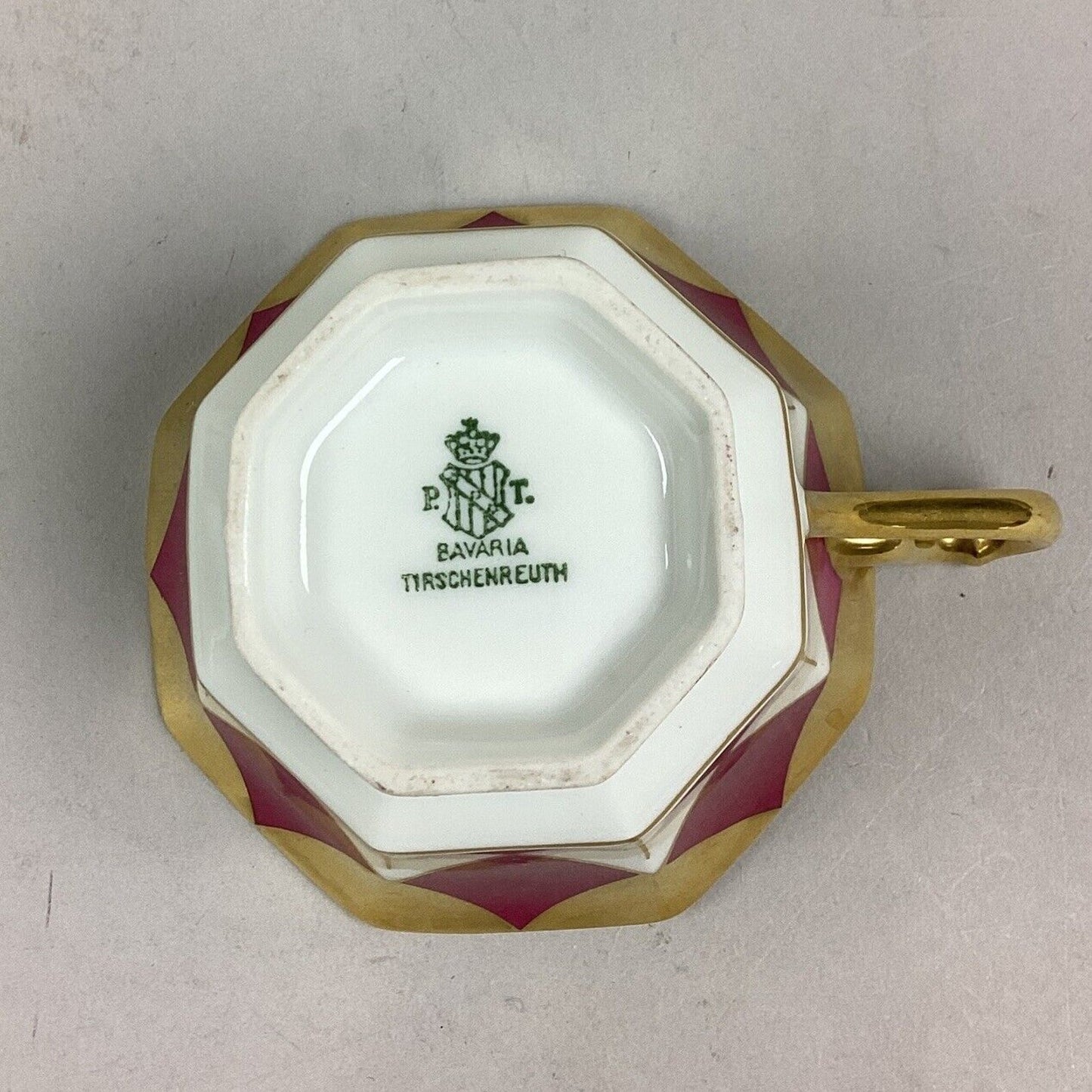 Vintage Bavaria 3 Piece Set - Cup, Saucer & Dessert Plate - Purple/Gold/White