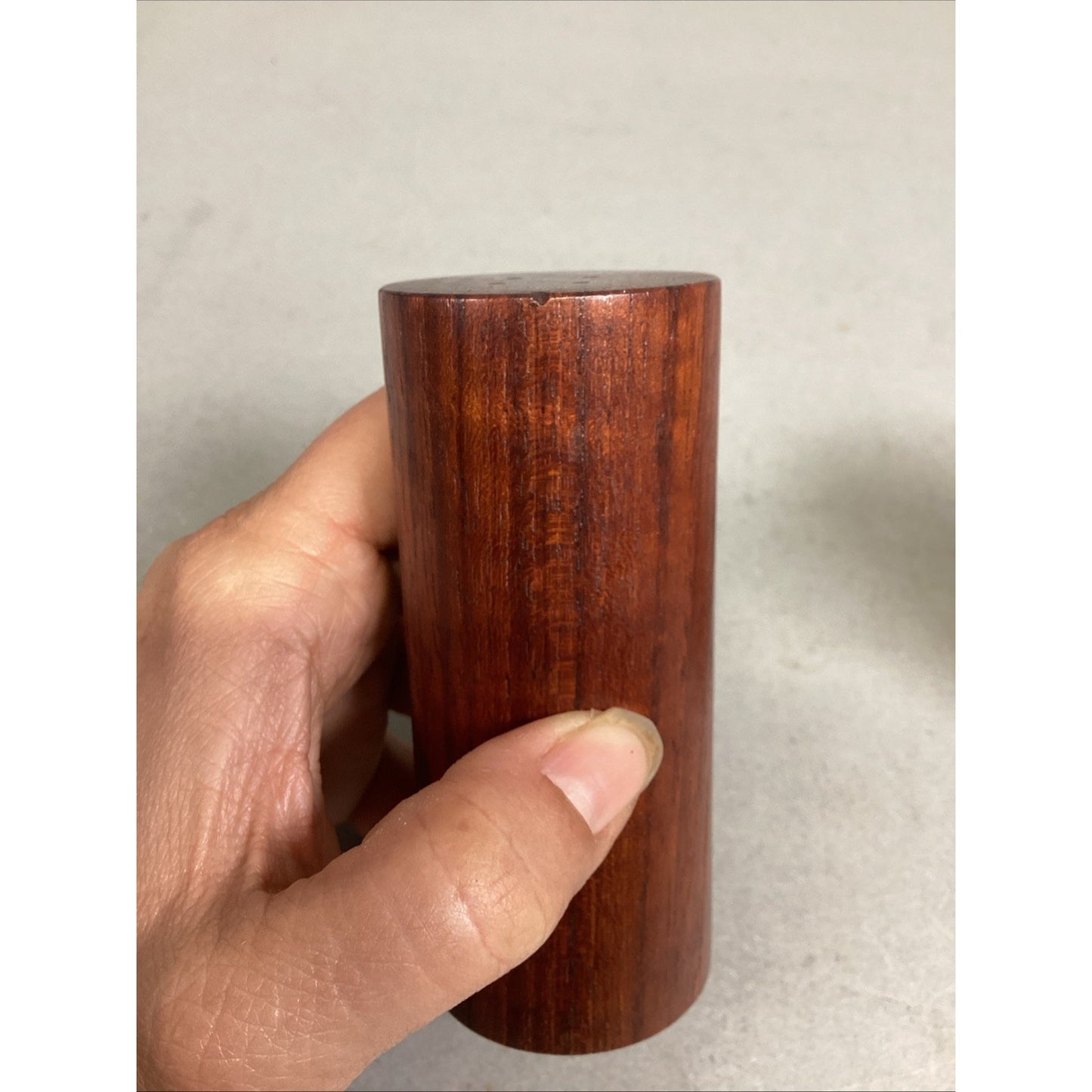 Vintage Wooden Salt & Pepper Shakers - 4”H