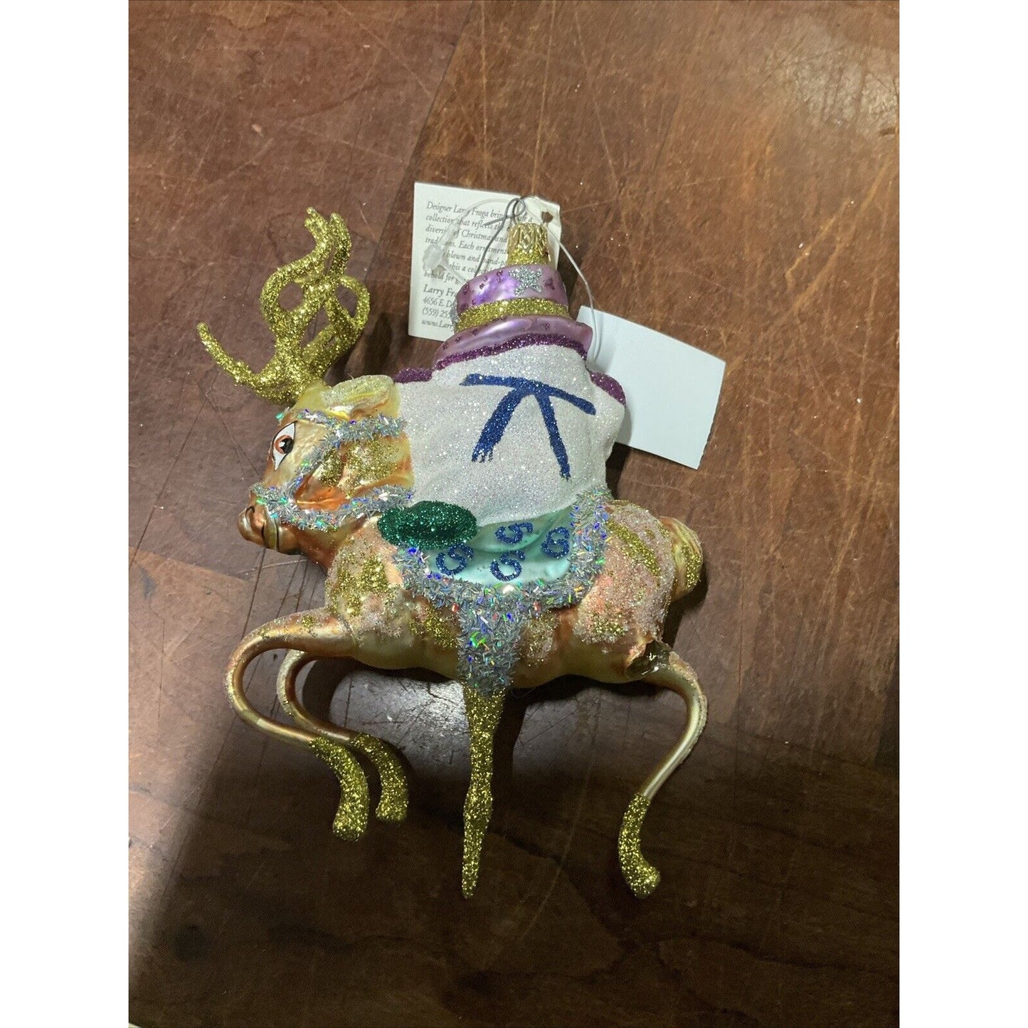 Radko Vanderbear Sleddin And Skiddadlin + Snowman Riding Vixen Reindeer / Damage