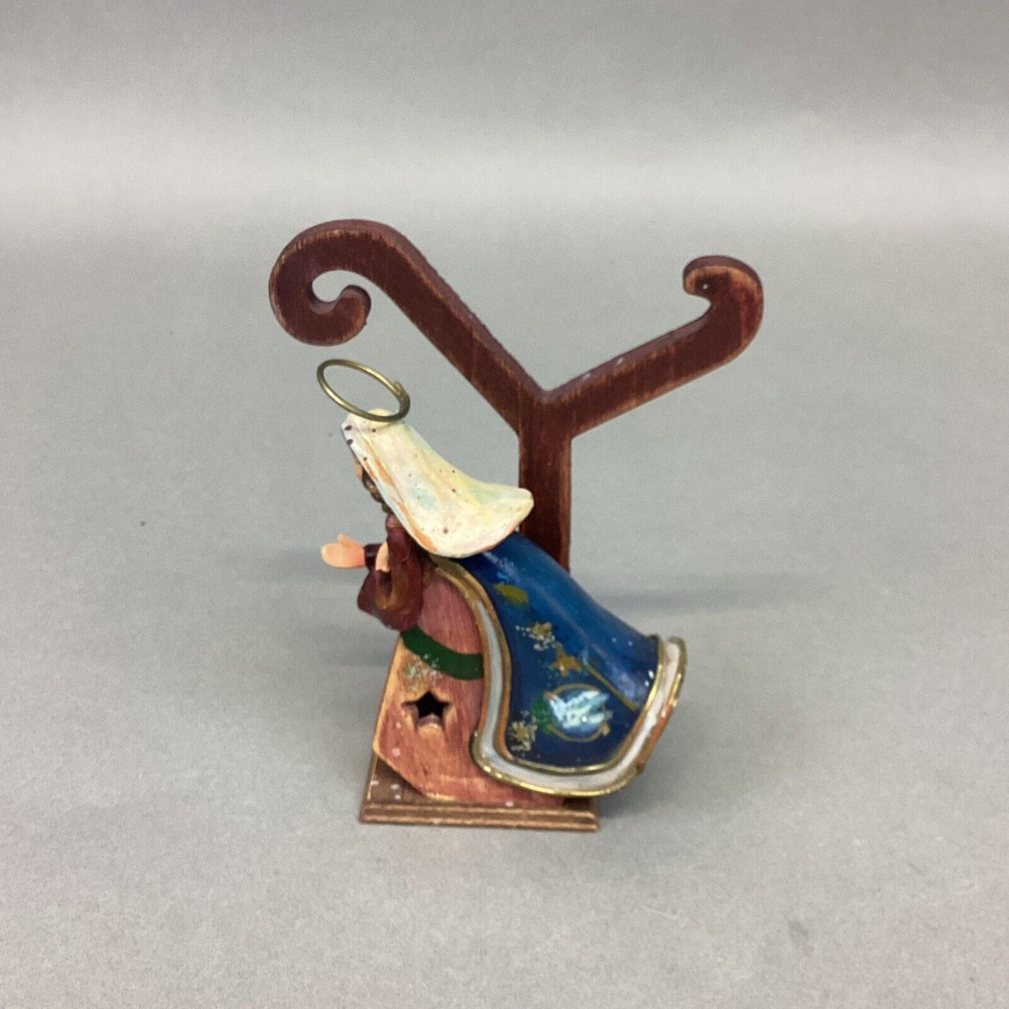 QVC Joy Nativity Scene Wooden 3 Piece Set Christmas Decoration Wood