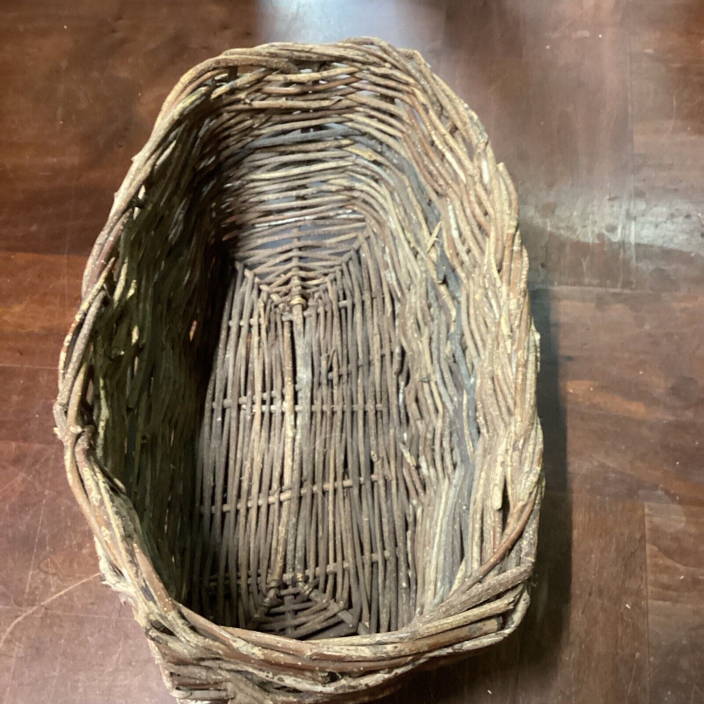 Lot Of 5 Woven, Wicker, Rattan, Wooden Baskets