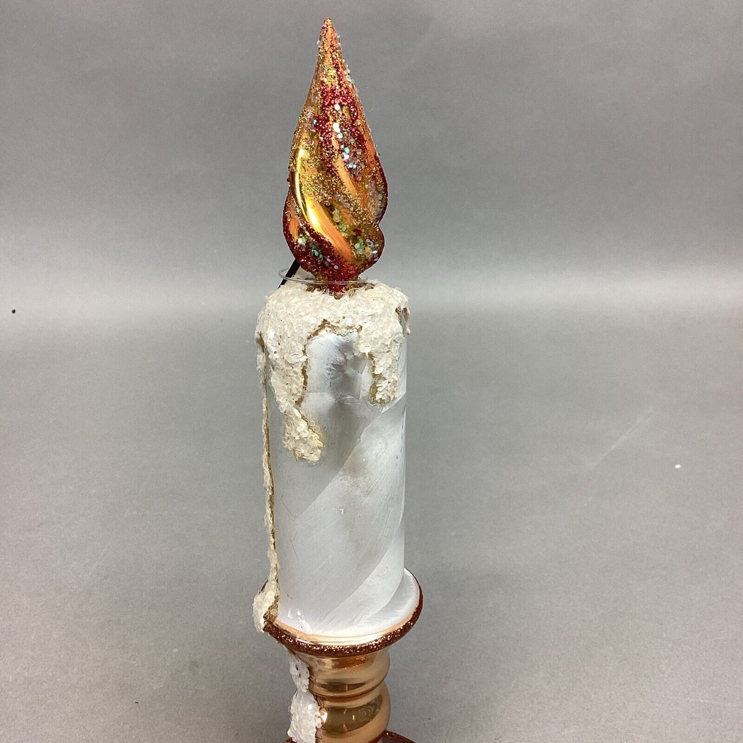 Glass Christmas Tabletop Candle Ornament Decoration