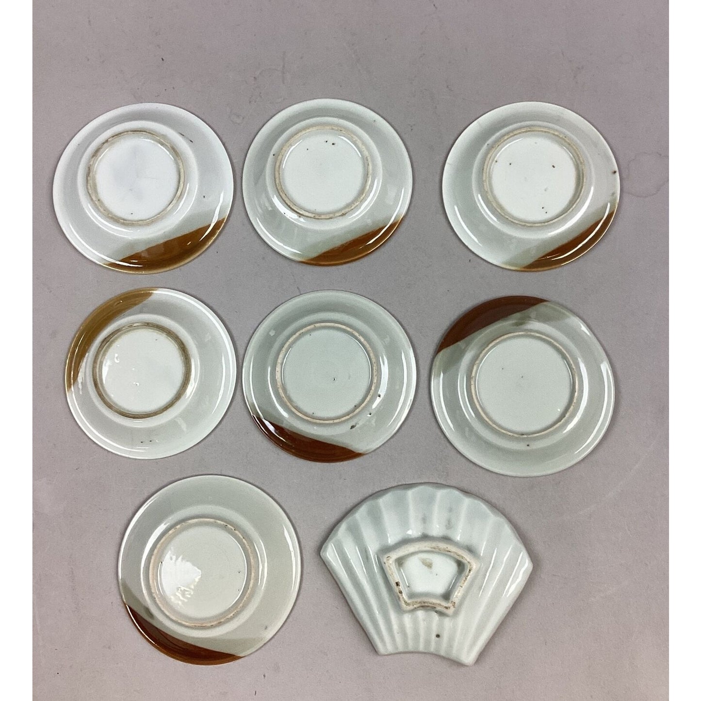 Set Of 7 Vintage Chinese Hand Painted Porcelain Dishes/Bowls