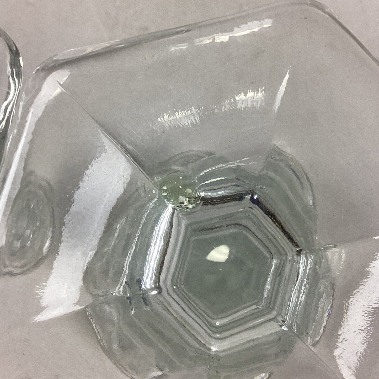 Set Of 2 Glass Candlestick Holders - 7.5”H