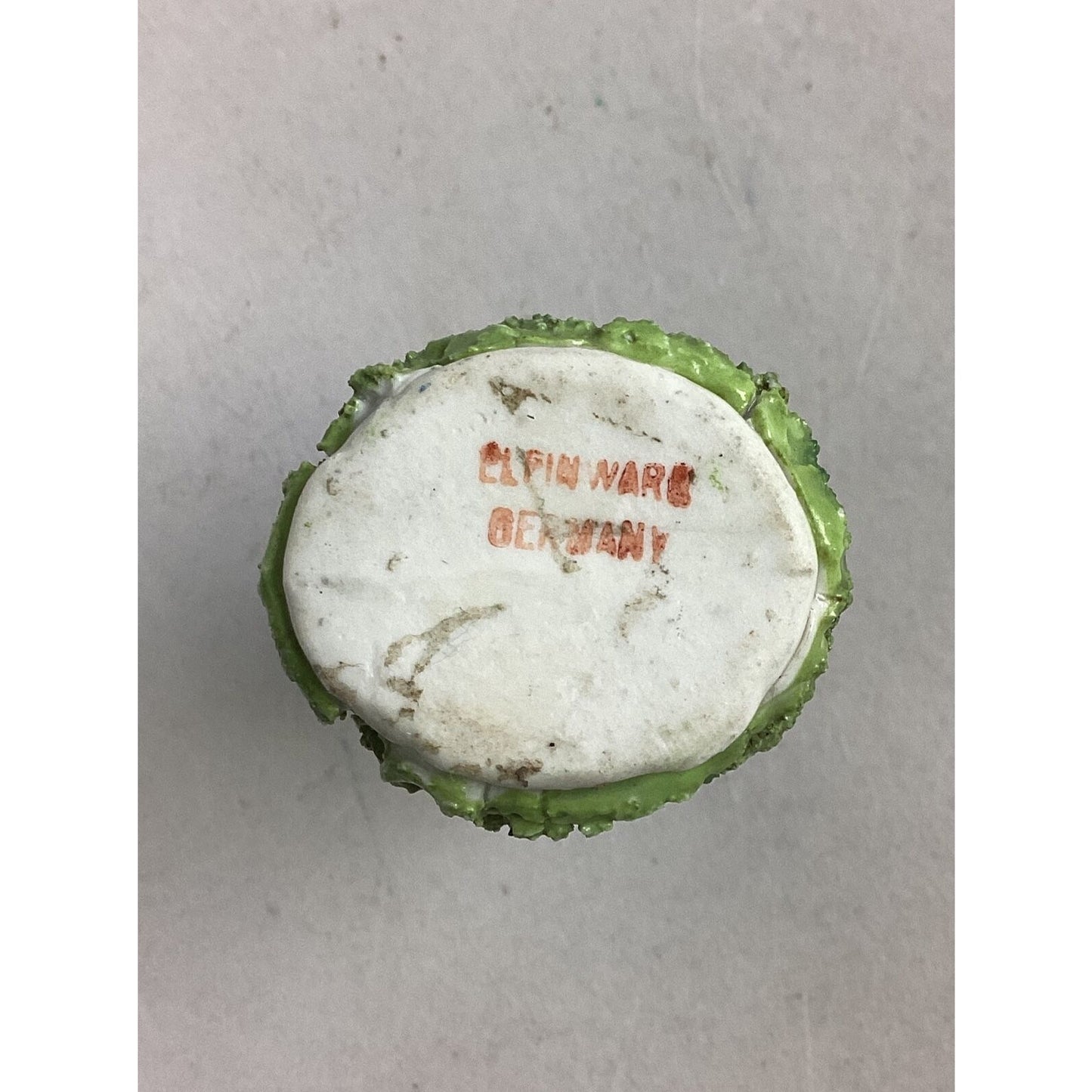 Rare Vintage German Miniature Elfinware Mossware Pitcher Jug Germany - 3”Hx1.5”L