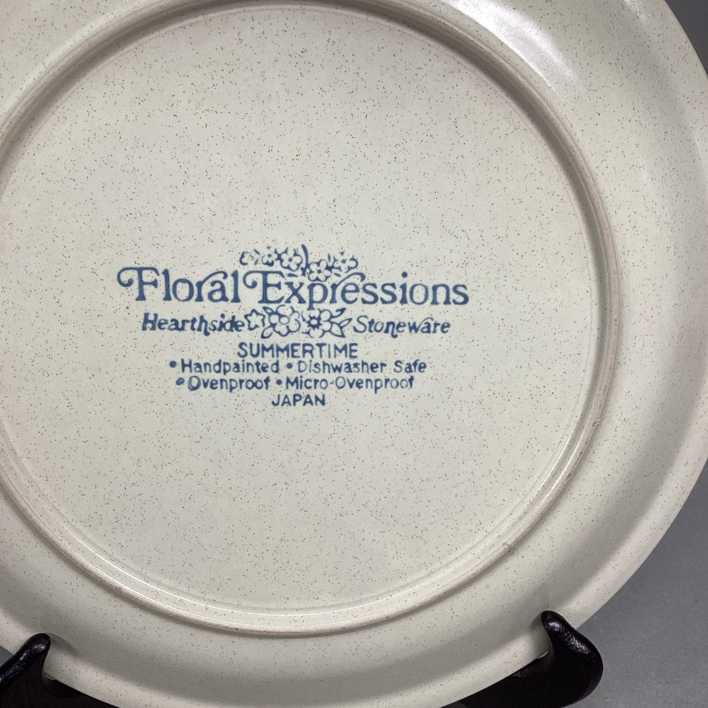 HEARTHSIDE FLORAL EXPRESSIONS 12” Hand Painted Serving Plate Springtime Japan