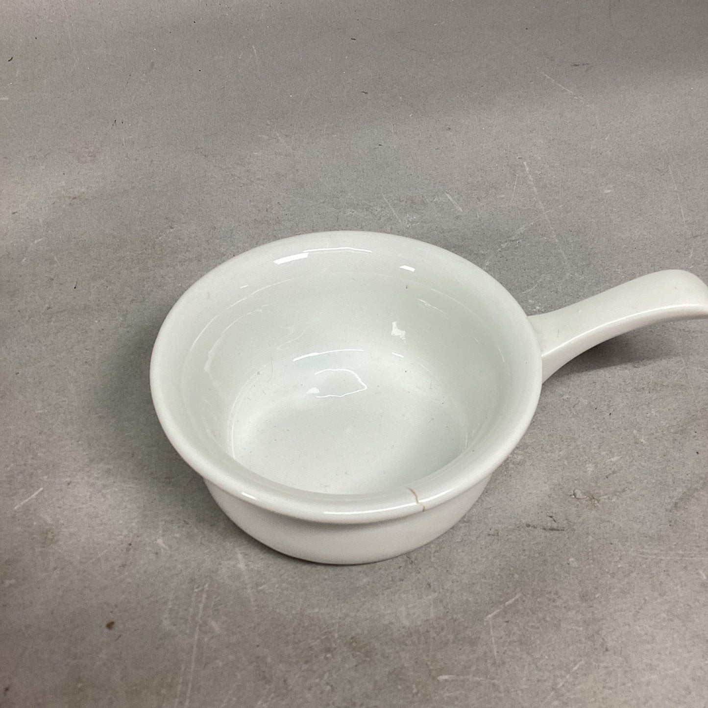 Vintage Pillivuyt Handheld Ceramic Soup Bowl #733 - Made In France