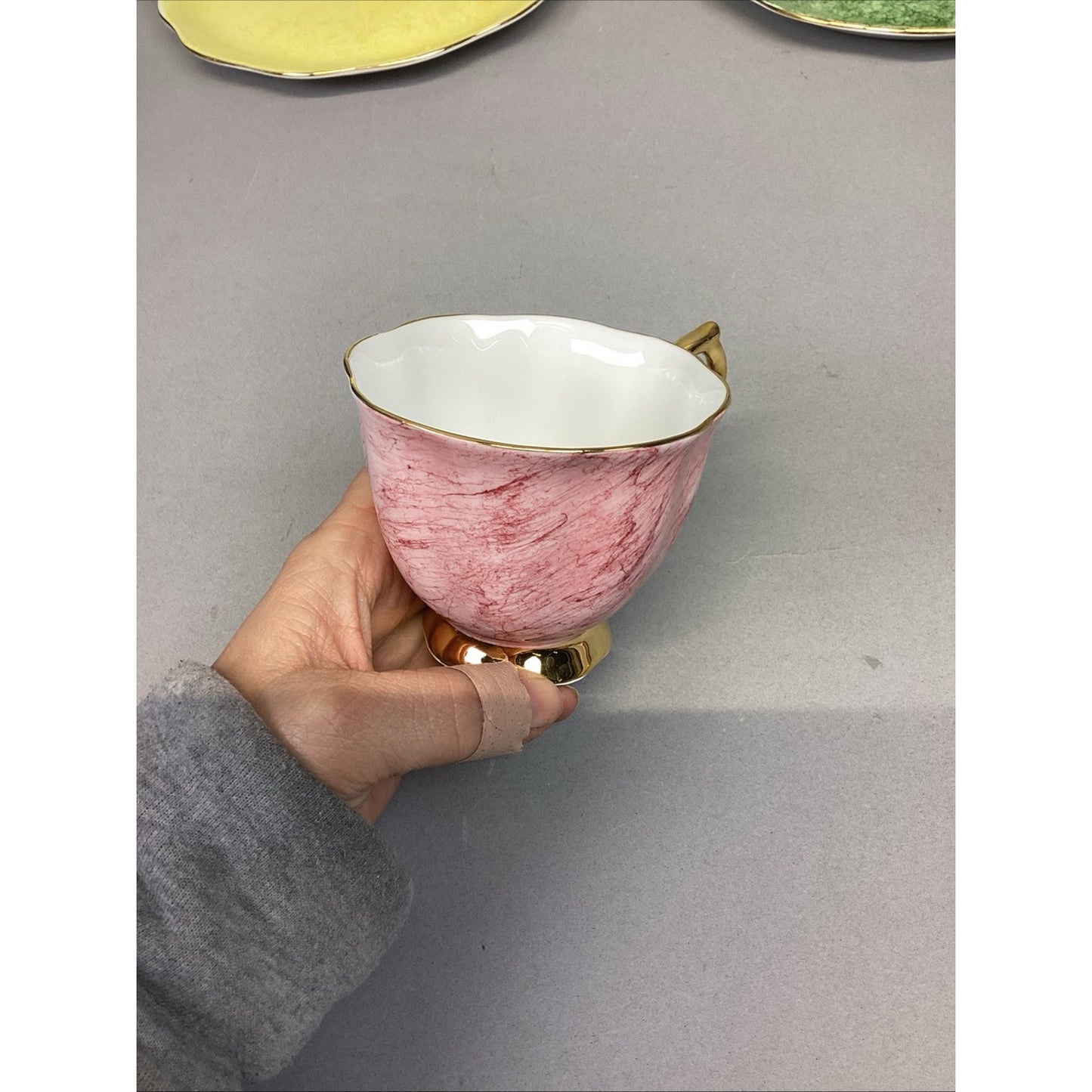 11 Pc Royal Albert Gossamer England Cups, Saucer Snack, Luncheon Plates