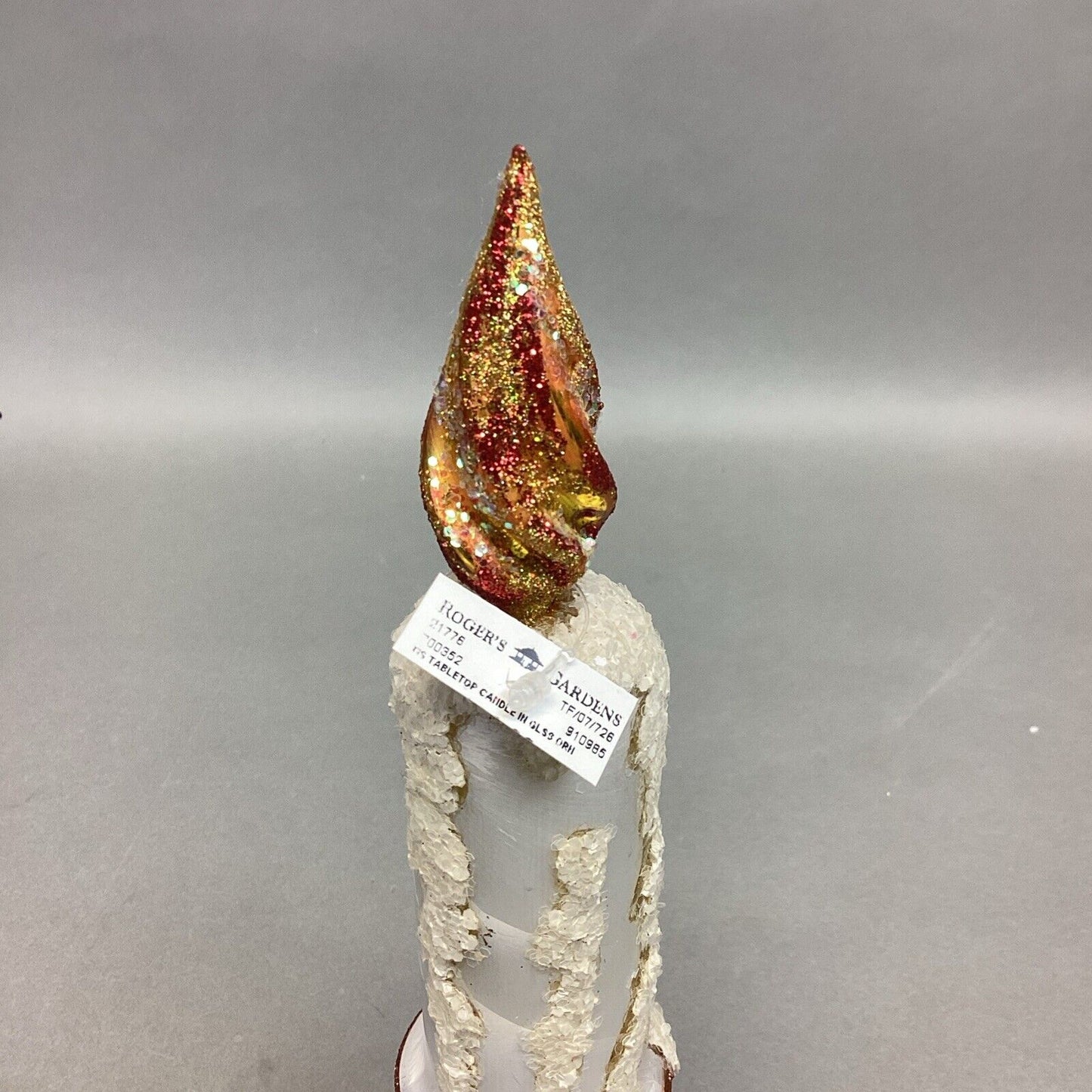 Glass Christmas Tabletop Candle Ornament Decoration