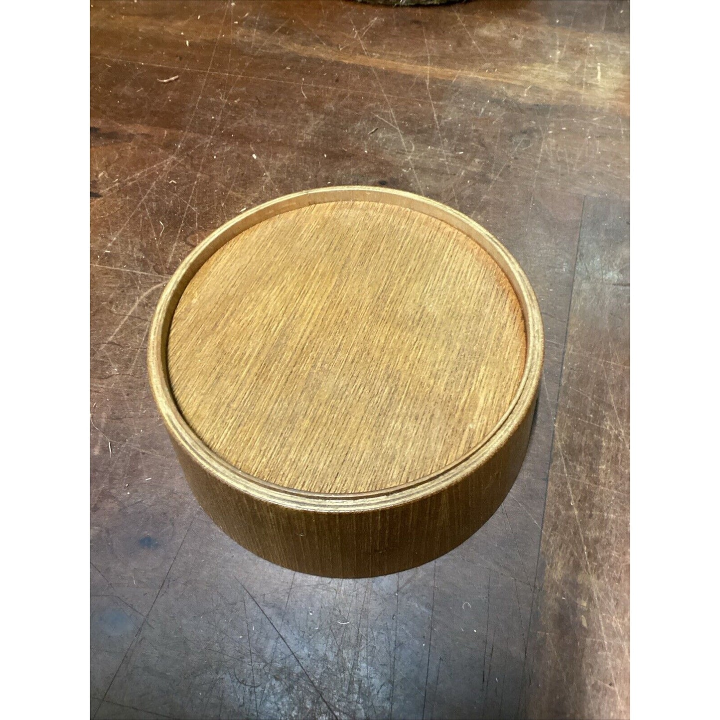 2 Corn Husk Rope Basket Trays & 3 Wooden Nesting Bowls