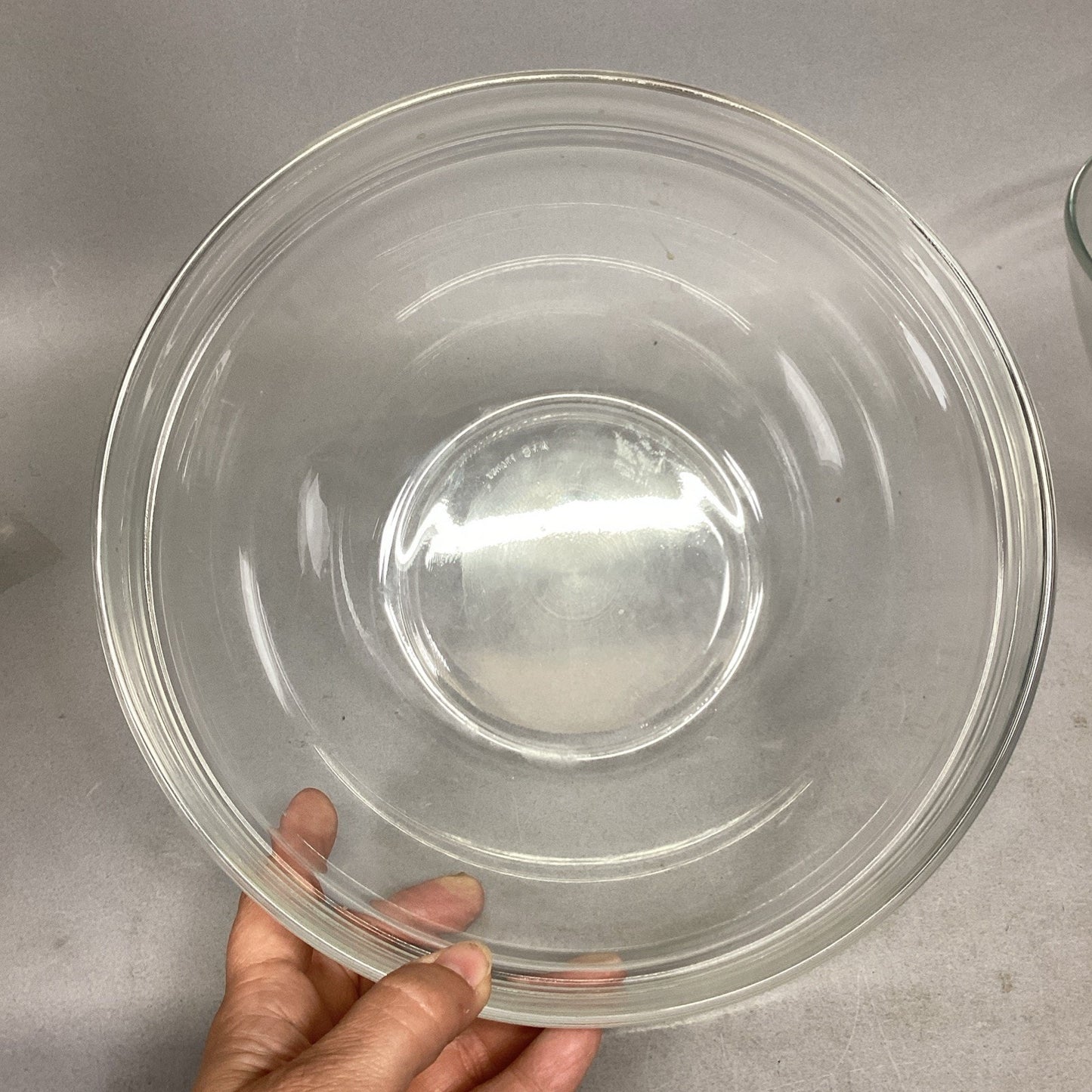 Lot Of 2 Clear Glass Arc/Arcoroc Bowls - France