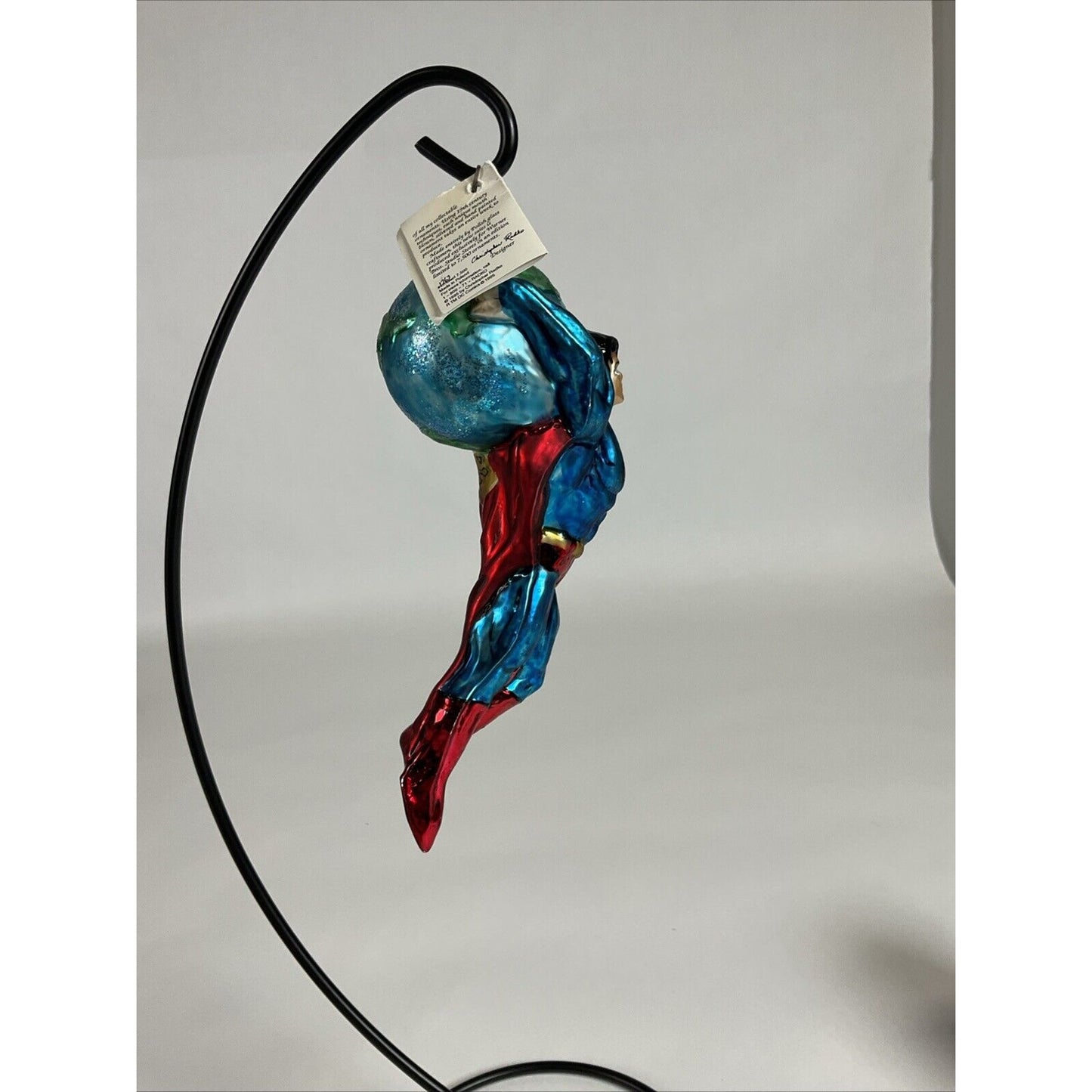 DC Warner Bros Store Christopher Radko Superman 1996 Glass Limited Ornament