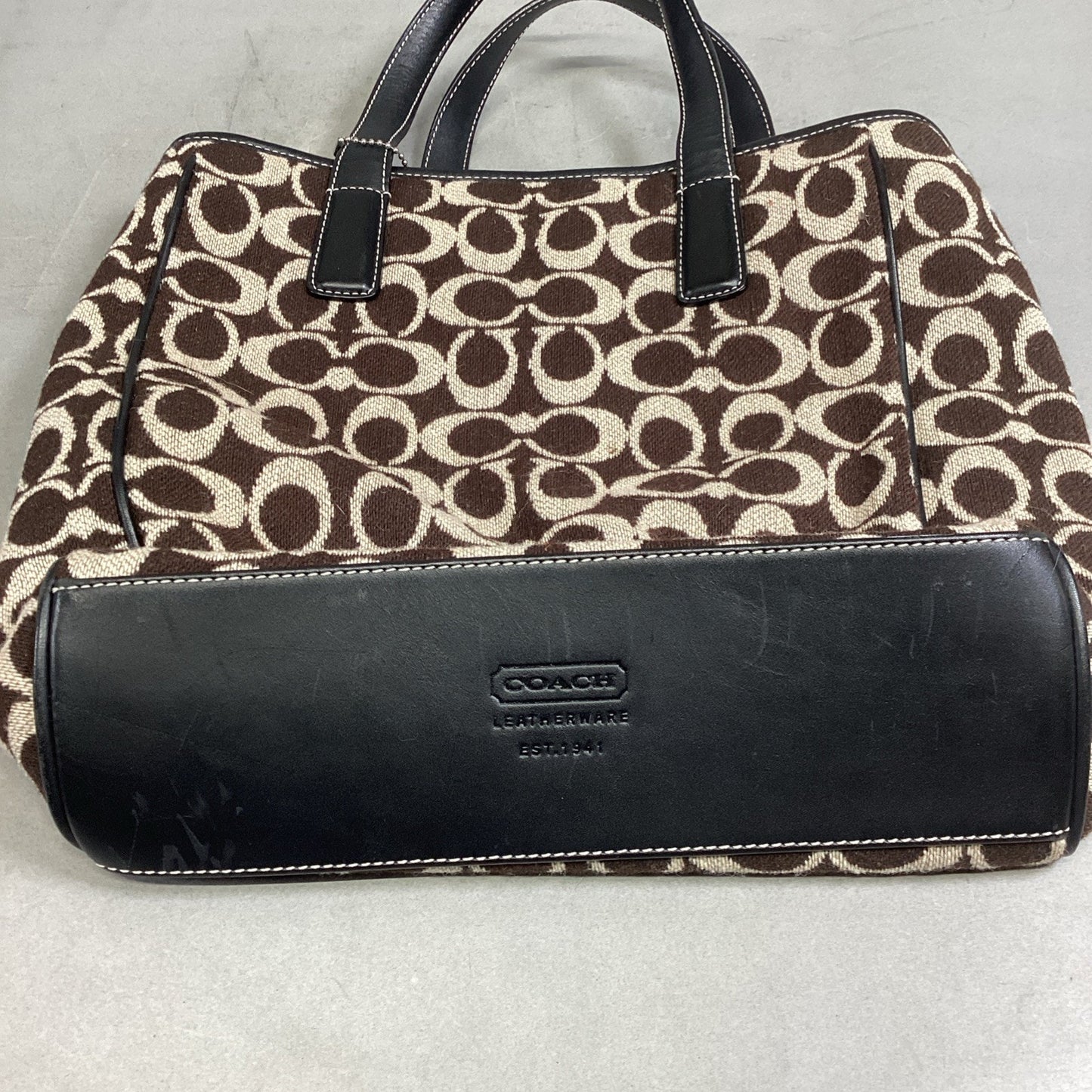 Coach Signature Shoulder Hand Bag #E0J-8131