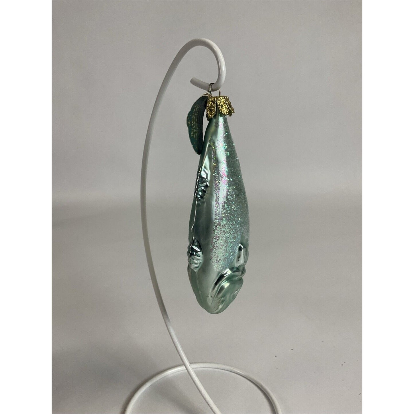 Christborn Glass Figural Fish Christmas Ornament