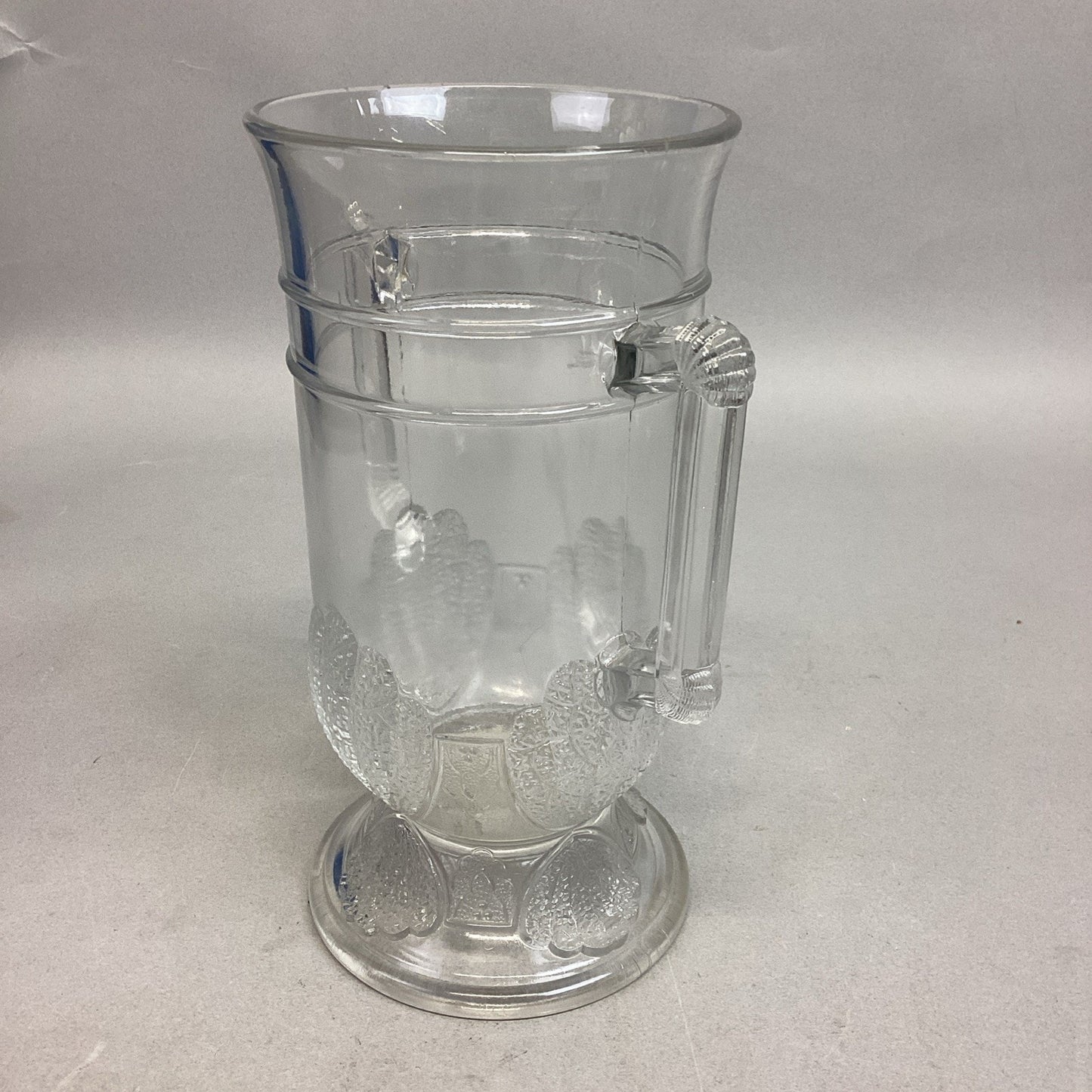 Antique 1880 EAPG Duncan & Sons Pressed Glass Shell & Tassel Spooner - 8”H