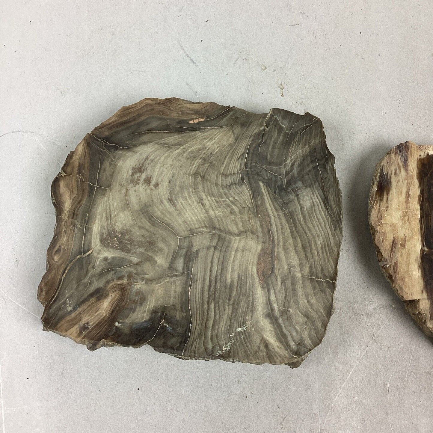 Set of 2 Handmade Marble Rock Shaped Trivets, Hot Plates Or Coasters