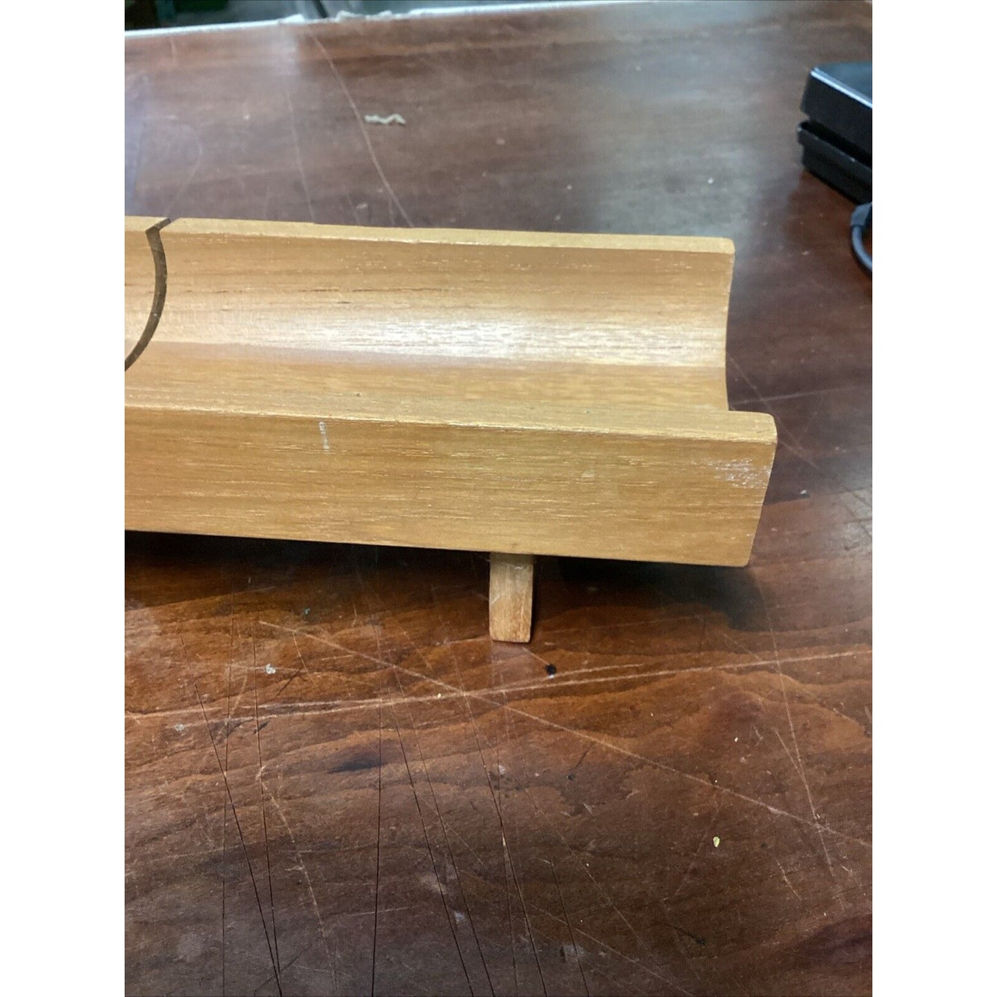 Selandia Teak Wood Bread Slicing Serving Tray Board with Feet - 17.5” - Thailand