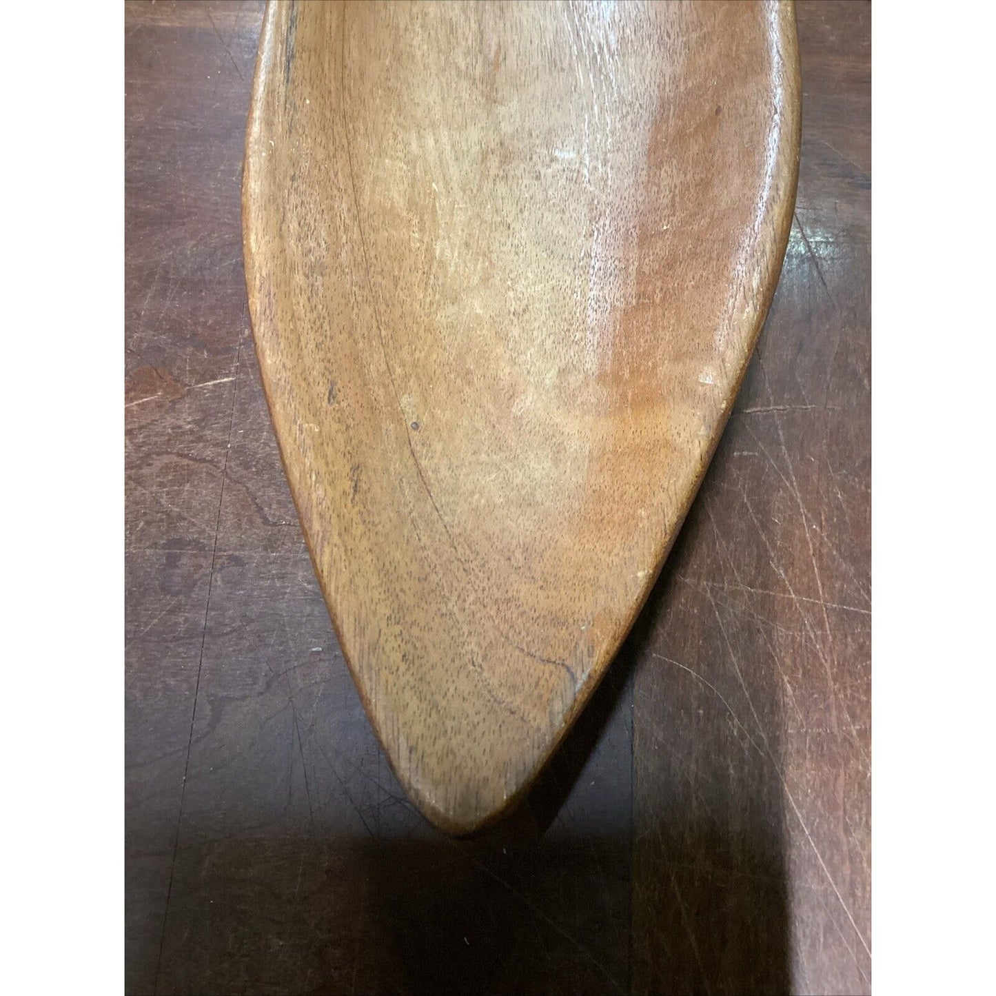 Vintage 18” Teak Monkey Pod Hawaiian Wood Bowl
