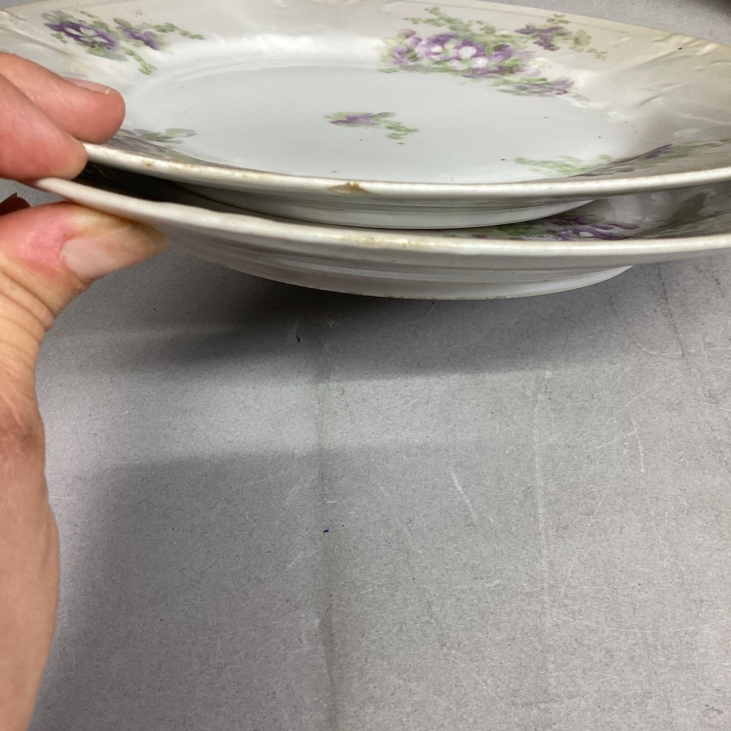 Set Of 26 - LS & S Limoges France Floral Plate/Bowl Set