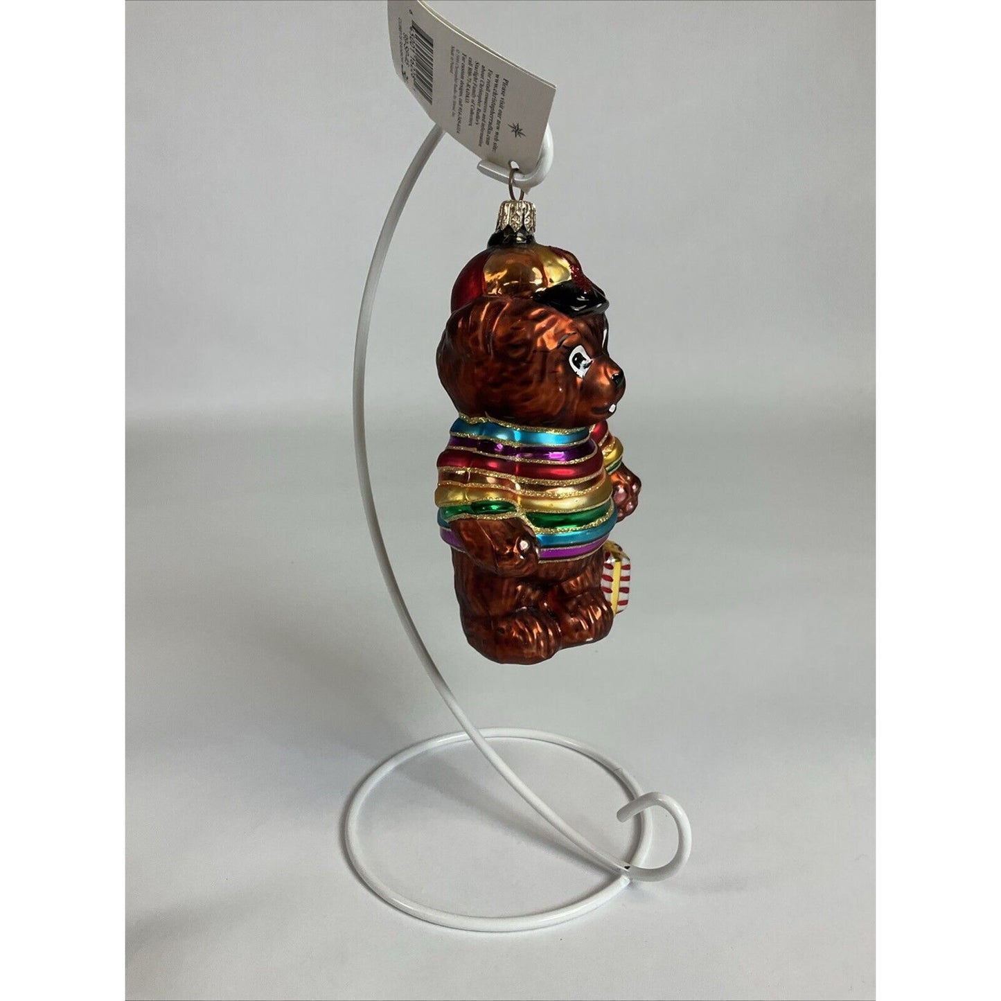 Christmas Ornament 1999 Christopher Radko "Cubby's Rainbow" Bear