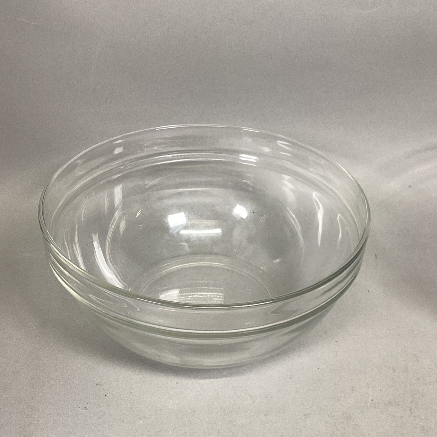 Lot Of 2 Clear Glass Arc/Arcoroc Bowls - France