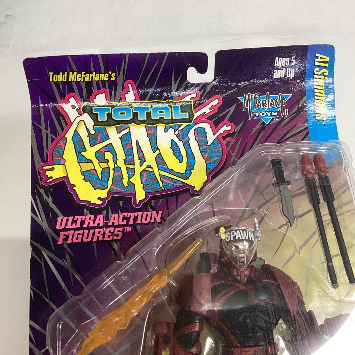 McFarlane Toys Total Chaos Al Simmons Special Edition Series 1 Spawn 1996. NOS