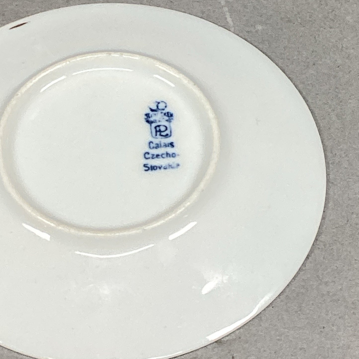 Vintage Porcelain Calais Cup And Saucer - Made In Czechoslovakia