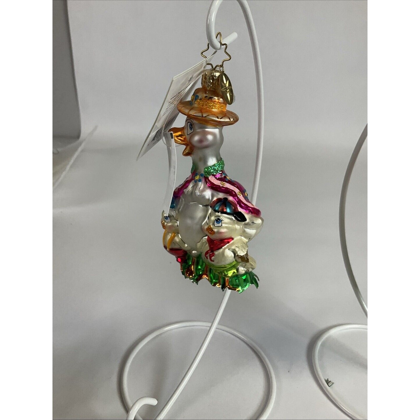 Vintage Christopher Radko Christmas Holiday Ornaments Goose Gaggle / Damaged