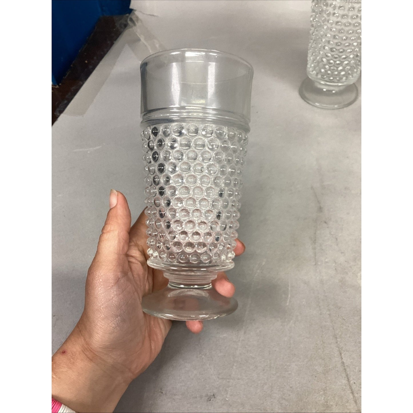 Set Of 7 Anchor Hocking Iced Tea Glass Tumblers - 6.5”H