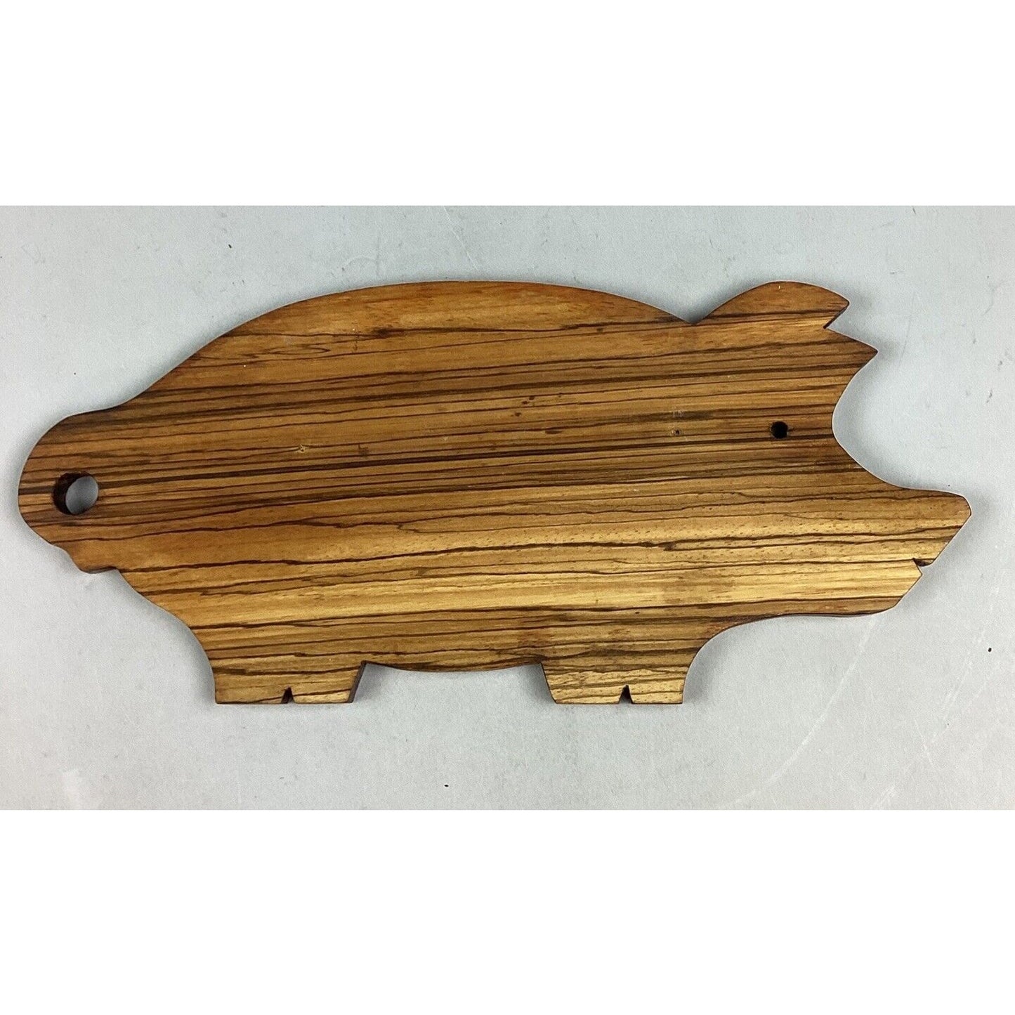 Vintage Wooden Pig Cutting Board - 16.25”