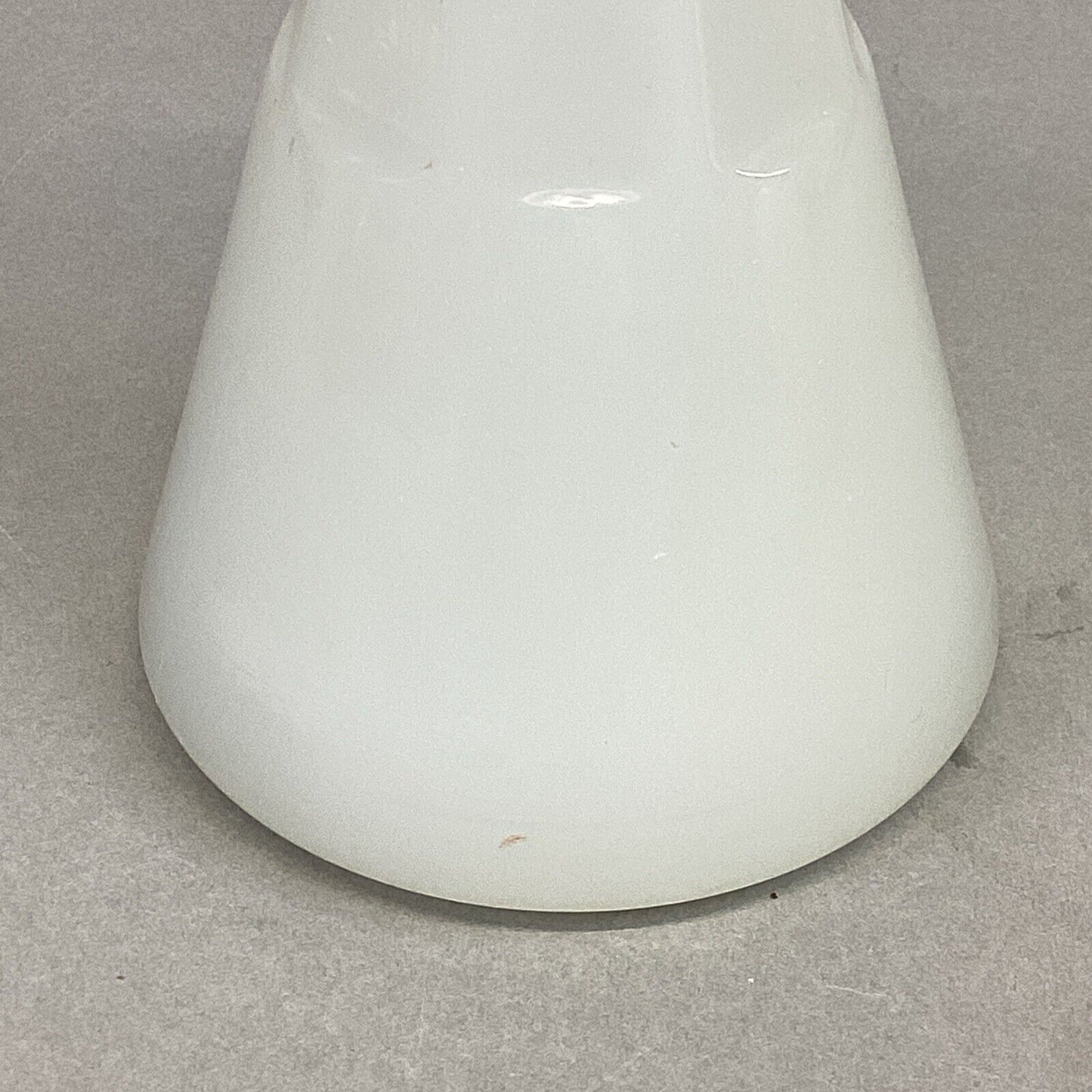 Vintage E.W. Inc Milk Glass Barber Bottle White Clambroth