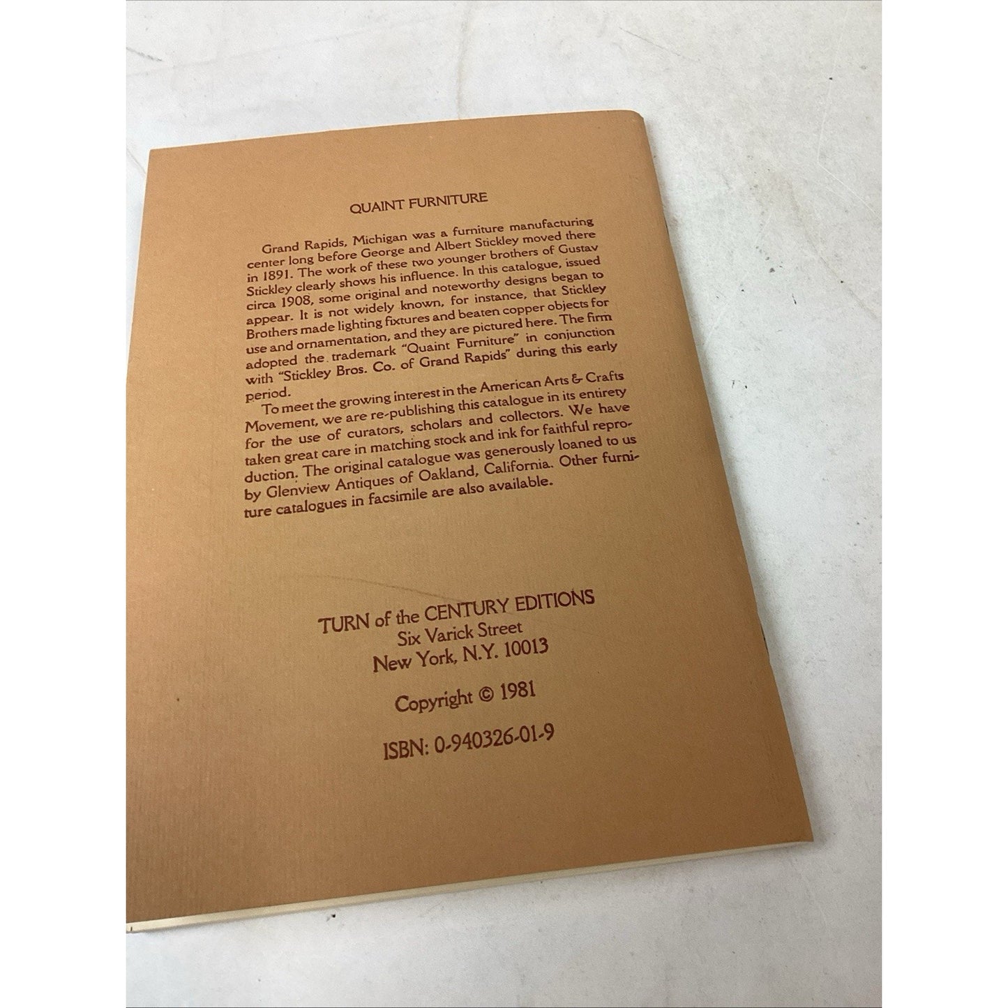 Quaint Furniture, Roycroft Furniture And Little Books About Old Furniture