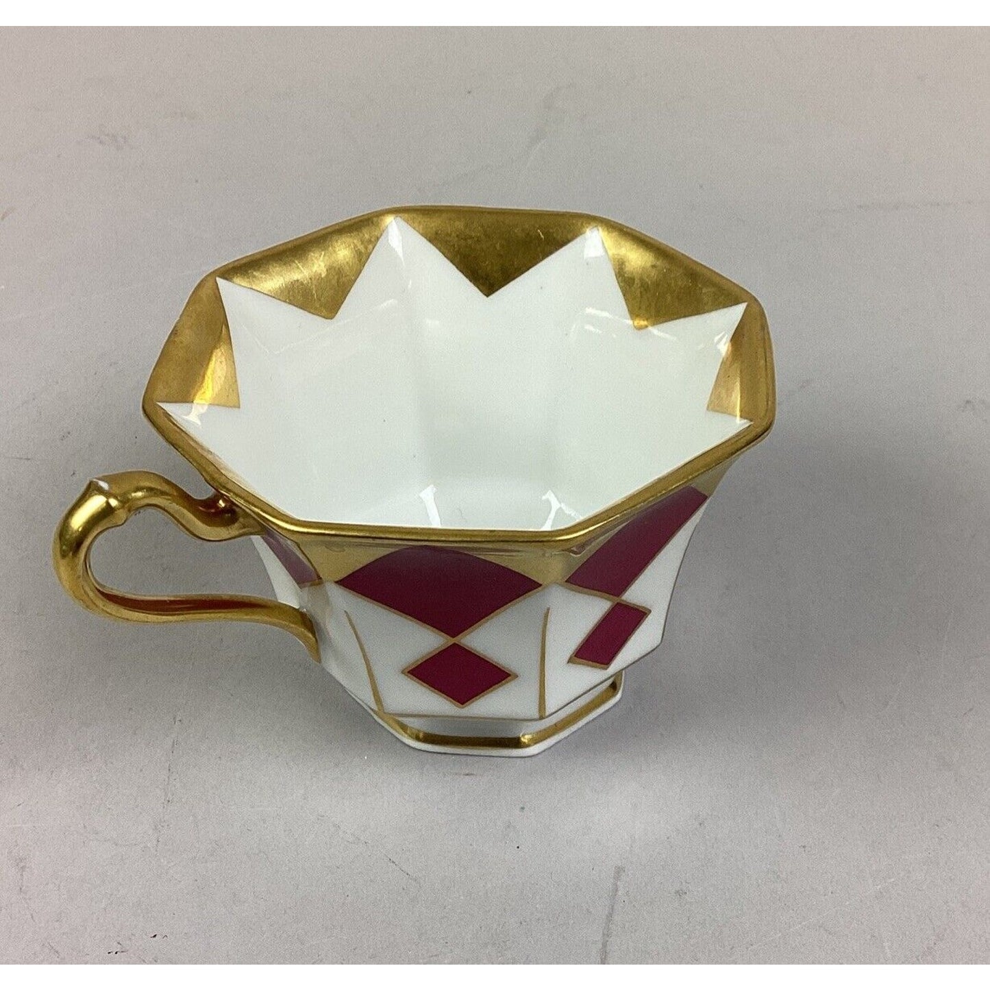 Vintage Bavaria 3 Piece Set - Cup, Saucer & Dessert Plate - Purple/Gold/White