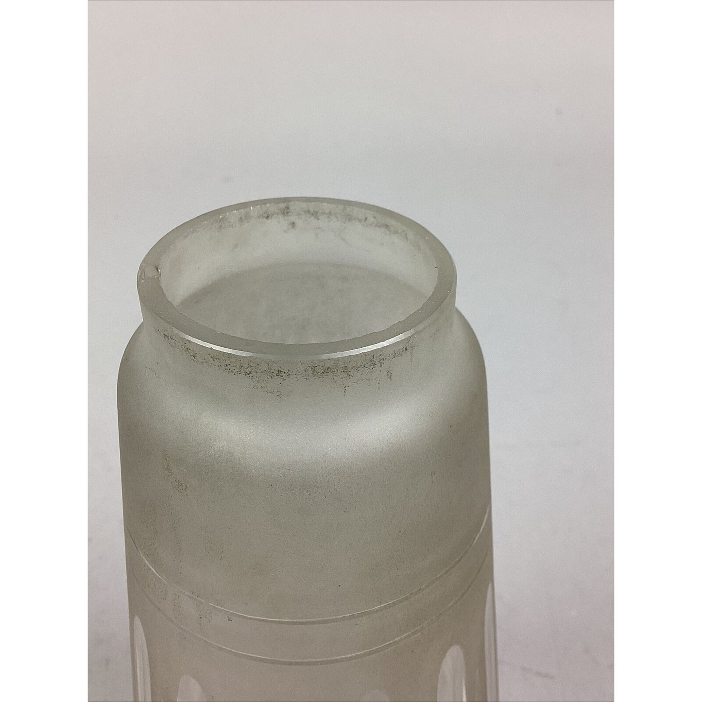 Vintage Frosted Glass Lampshade Light Cover - 5 7/8”L