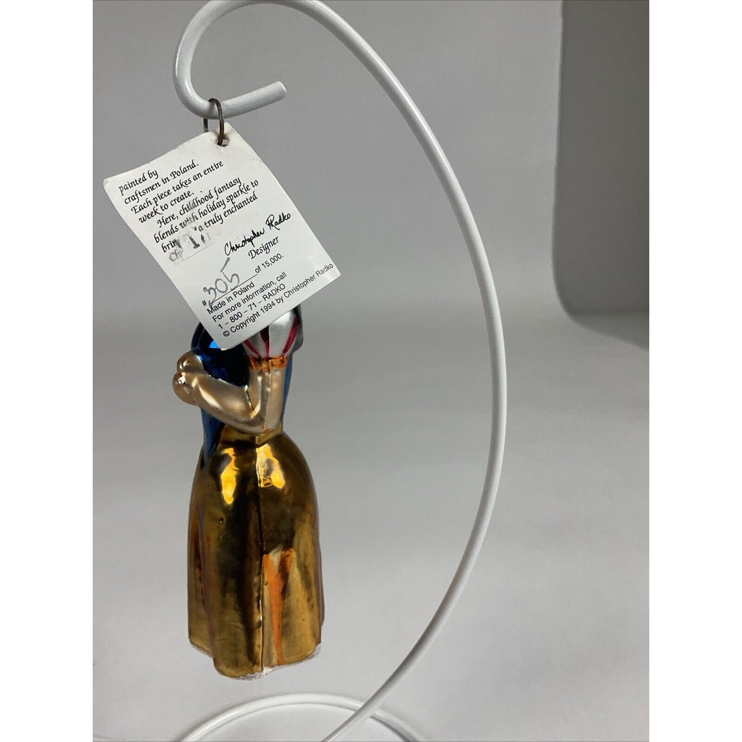 Christopher Radko Snow White Ornament 305 of 15,000