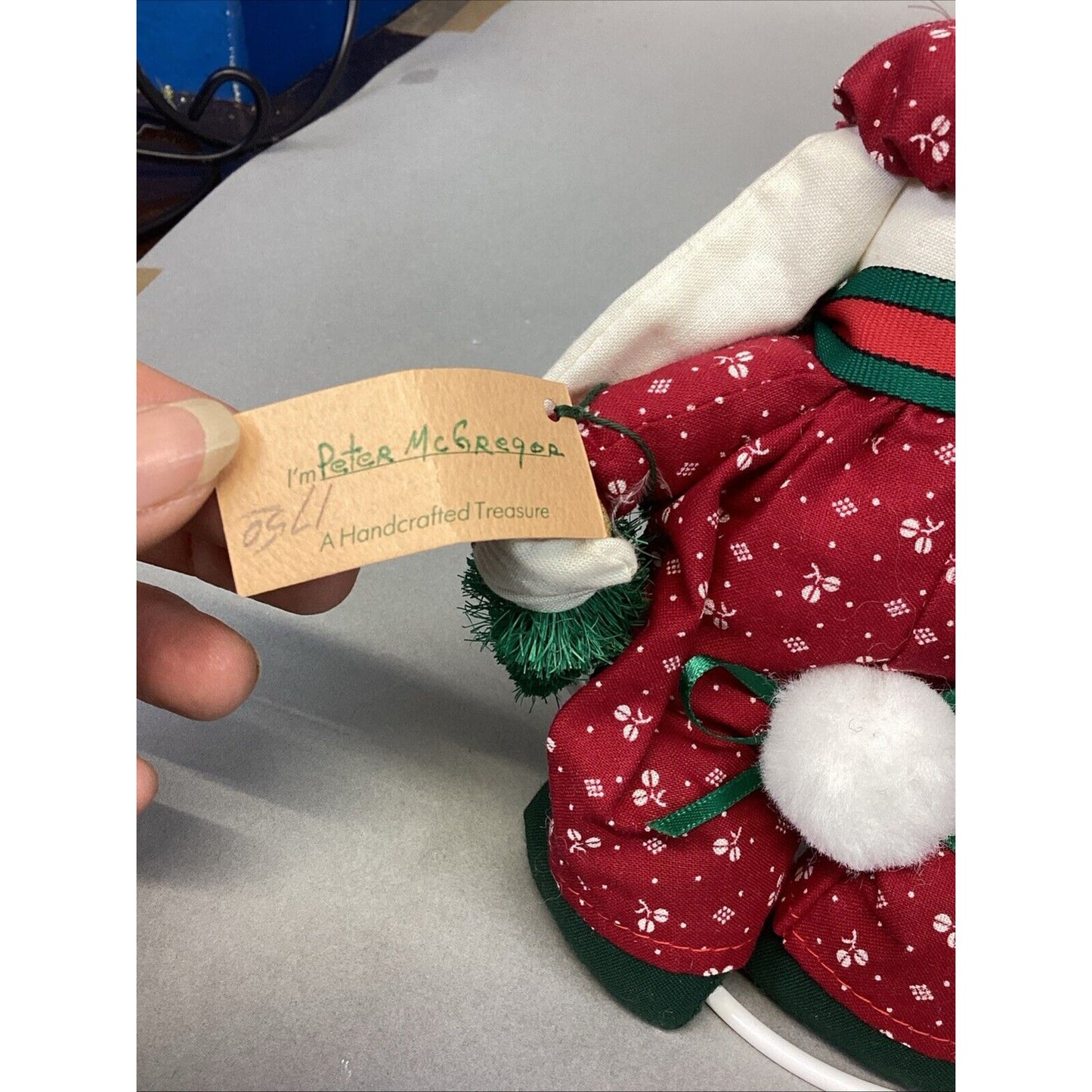 Peter McGregor And Anny McGregor Handcrafted Bunny Ornaments