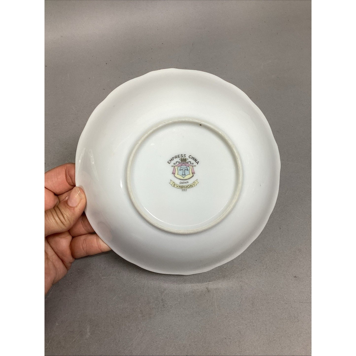 Fine Staffordshire Ware Blue Floral Bowl & Empress China Pink Floral Bowl