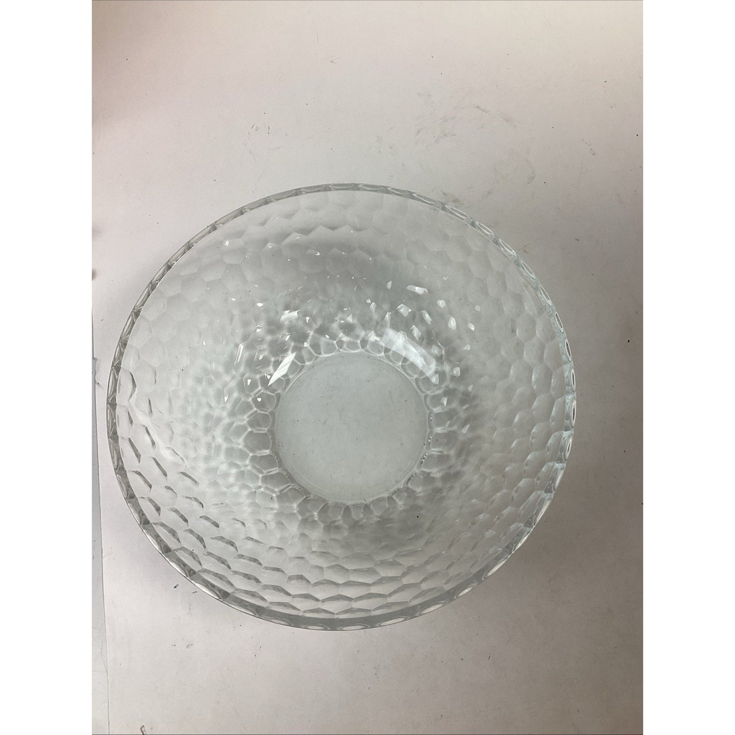 Tiffany & Co Large Heavy Glass Salad Bowl - 12”Dx4”H