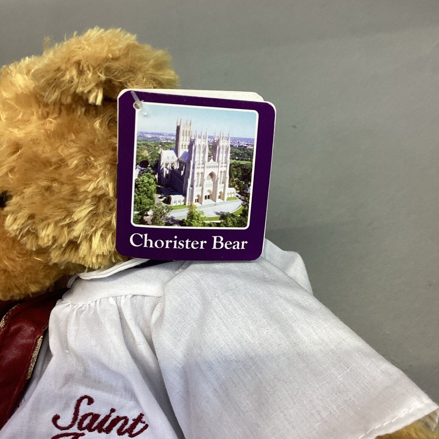 Rare Vintage GUND 14" CHORISTER Golden Teddy Bear W/ Hymnal & Tags - #45881