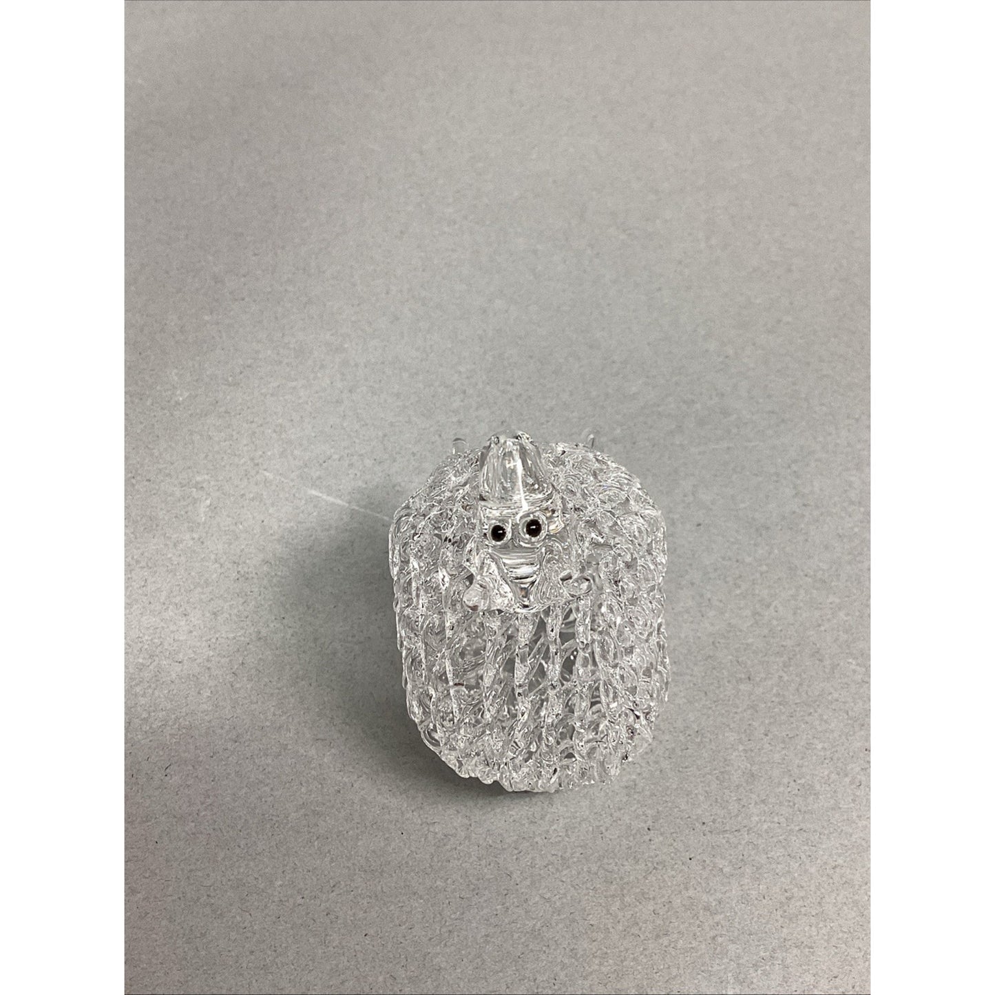 Vintage Small Glass Sheep Figurine