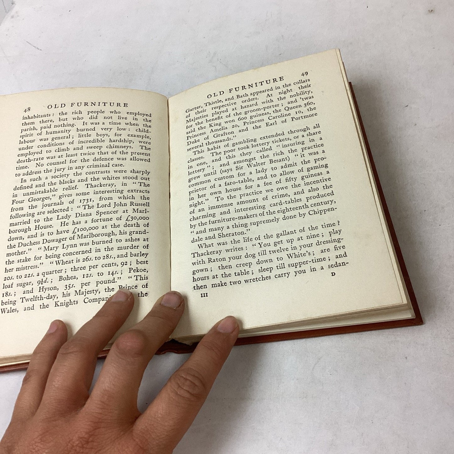 Set Of 3 - Little Book About Old Furniture - Illustrated