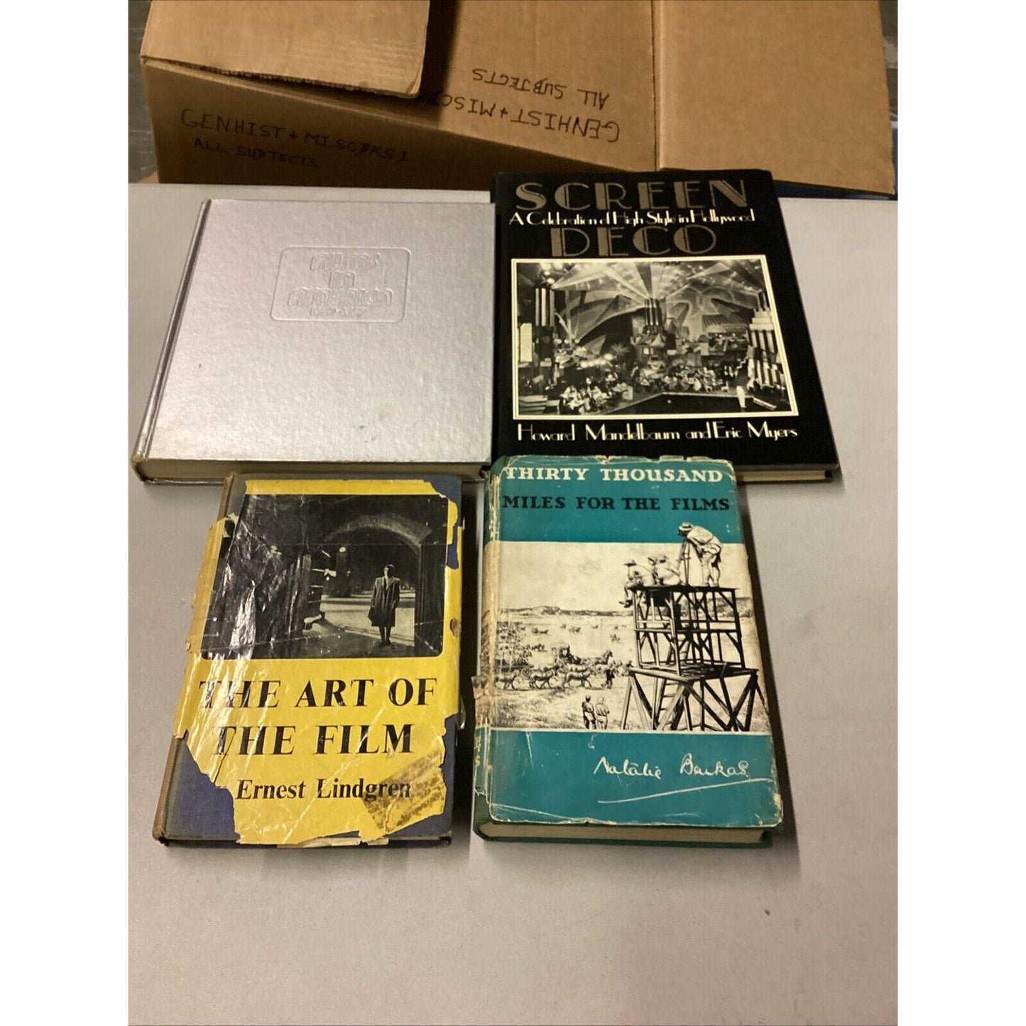 4 VTG Film Books - The Art Of The Film (Signed), Films In America 1929-1969,